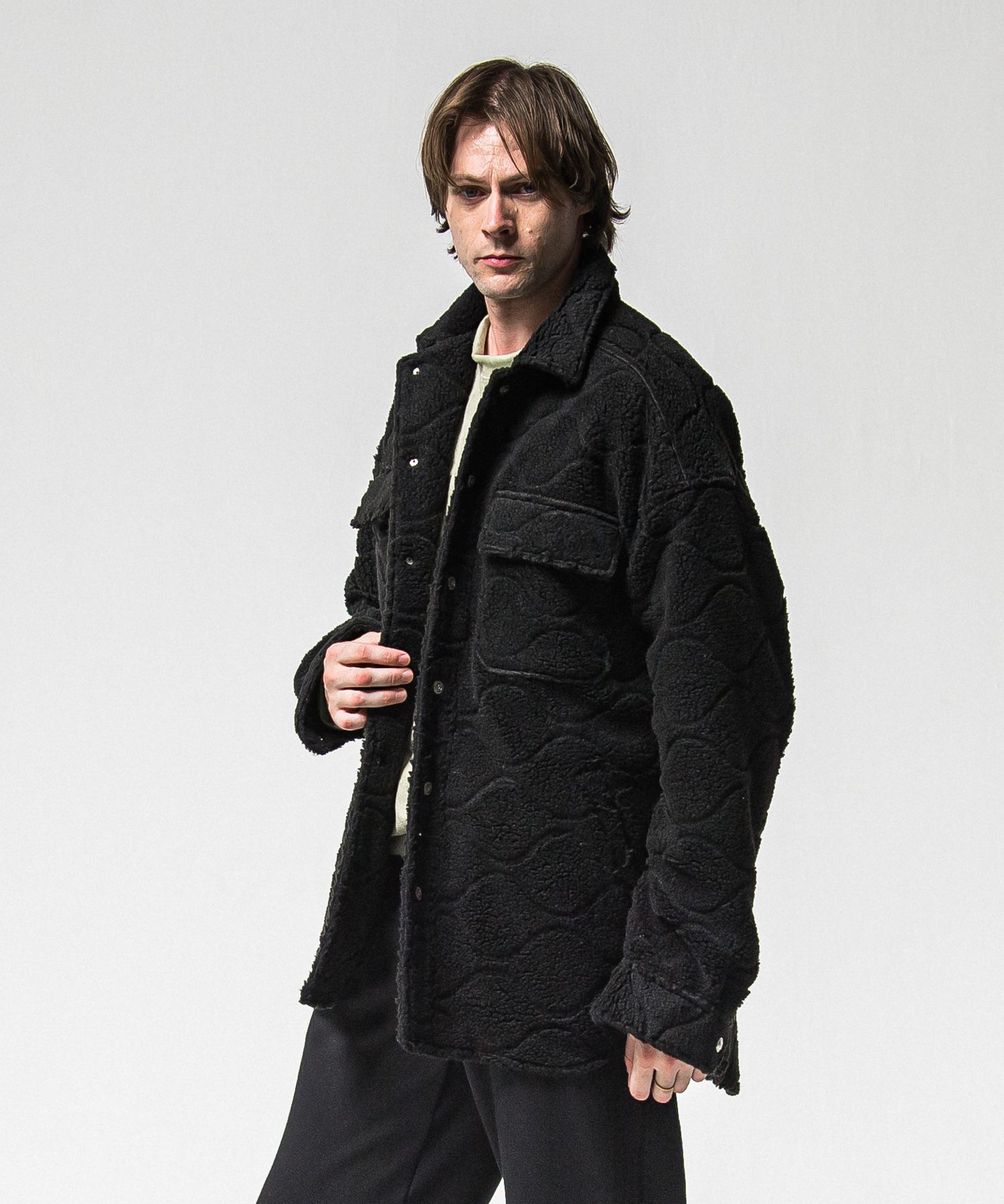 CPO BOA SHIRTS JK / RC38-JK-006 / ボアCPOシャツジャケット / ブラック (11月上旬入荷予定)