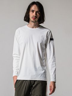 NYLON LONGSLEEVE TEE / RC39-T-006 / 無地ナイロン長袖Tシャツ / ホワイト (3月上旬入荷予定)