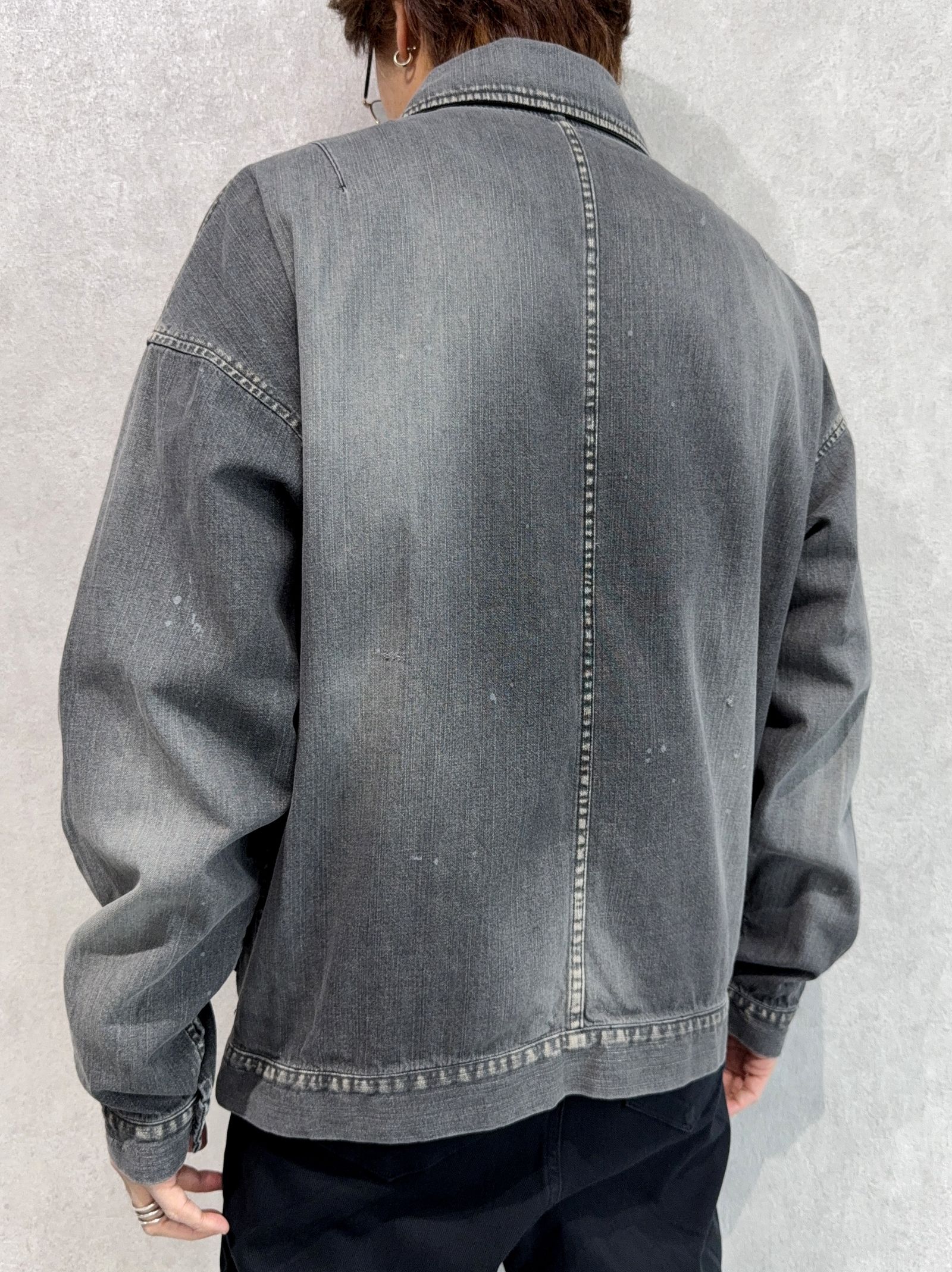 LDENIM AG FLIGHT JACKET / RC37-JK-001 / デニムフライトジャケット / ブラックユーズド