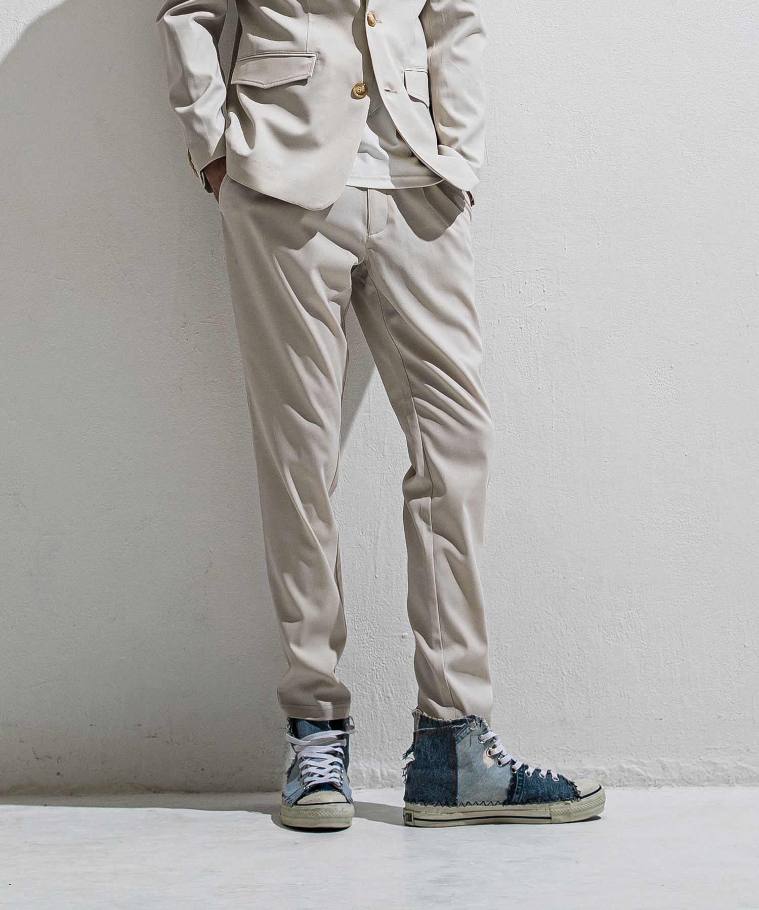 GAVIRIA SLACKS EASY PANTS / DP1-ST-001 / スラックスイージーパンツ / ベージュ (3月中旬入荷予定)