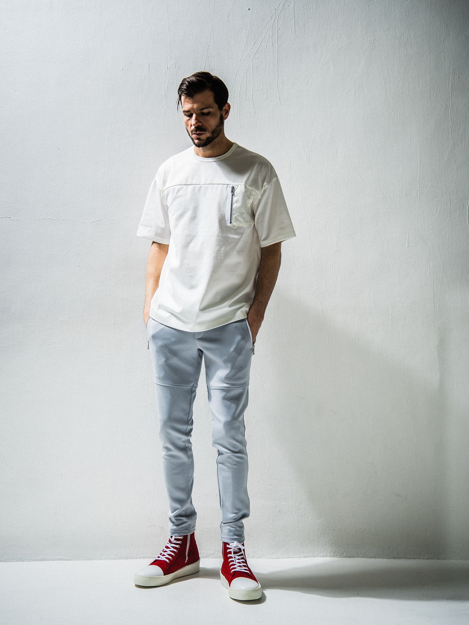 NYLON POCKET LOOSE TEE / RC24-T-006 / ビッグTシャツ※