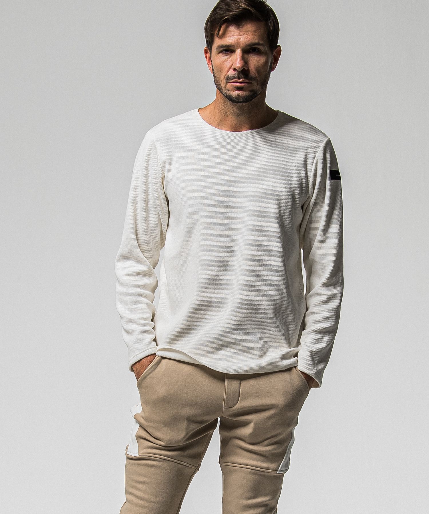 VELOURS FLEECE NEO THERMAL / RC38-C-001 / 裏起毛サーマルロングTシャツ / ホワイト (10月中旬入荷予定)