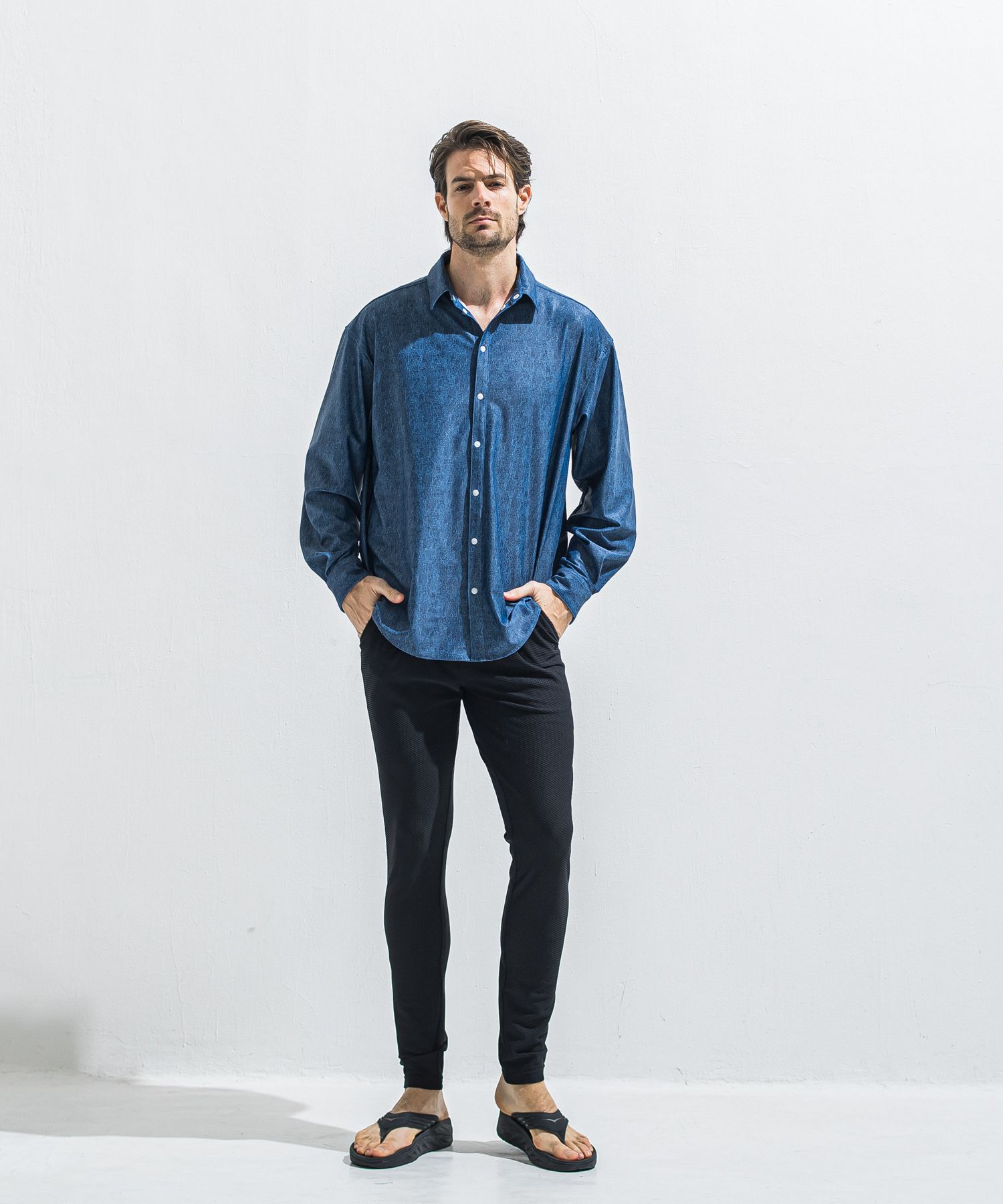 CHRIS EASY TUCK PANTS / RC40-ST-016T / イージータックパンツ / メッシュブラック (5月中旬入荷予定)