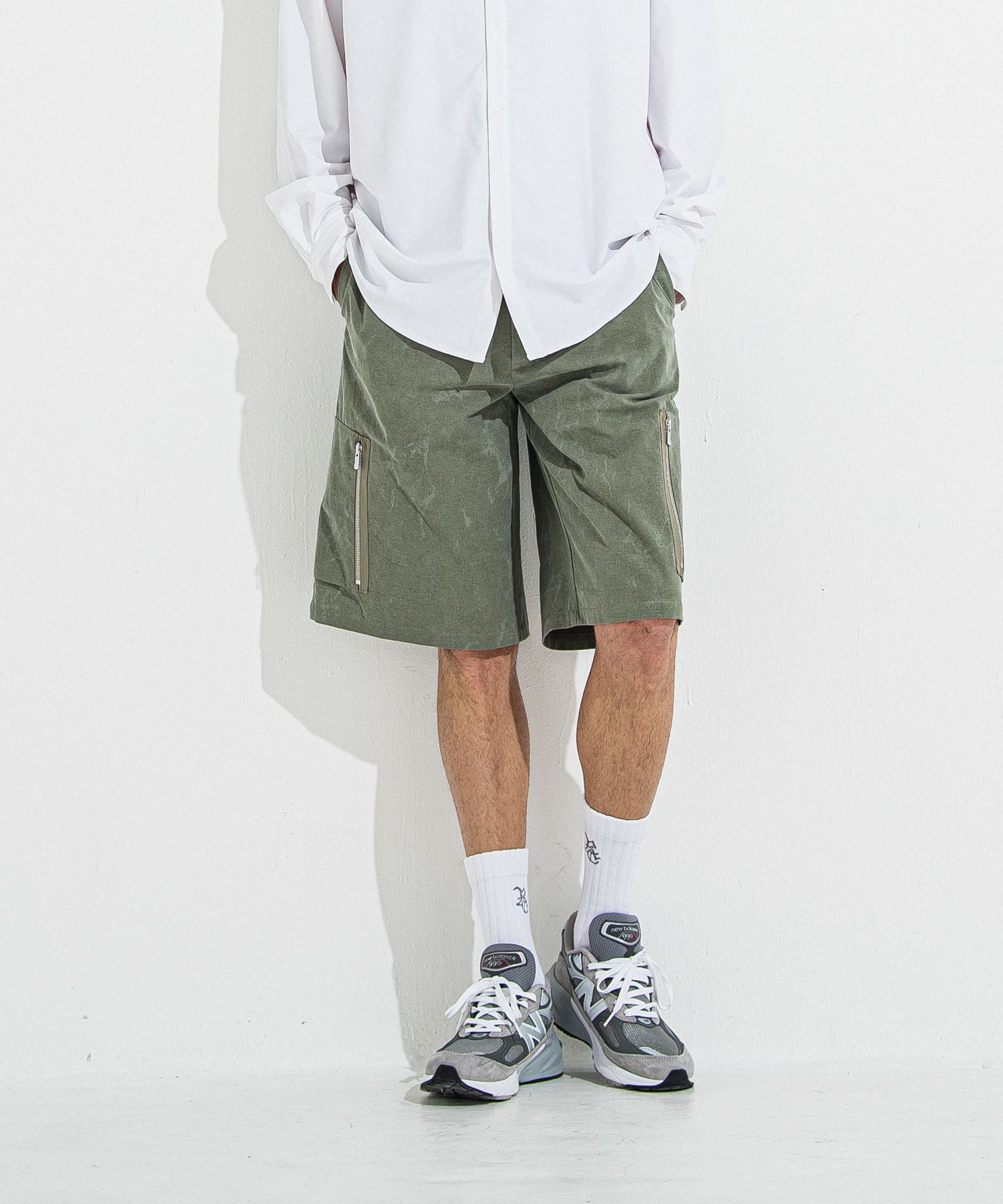 DAVID CARGO HALF PANTS / RC36-HP-007 / ミリタリーカーゴハーフパンツ / ヴィンテージカーキ