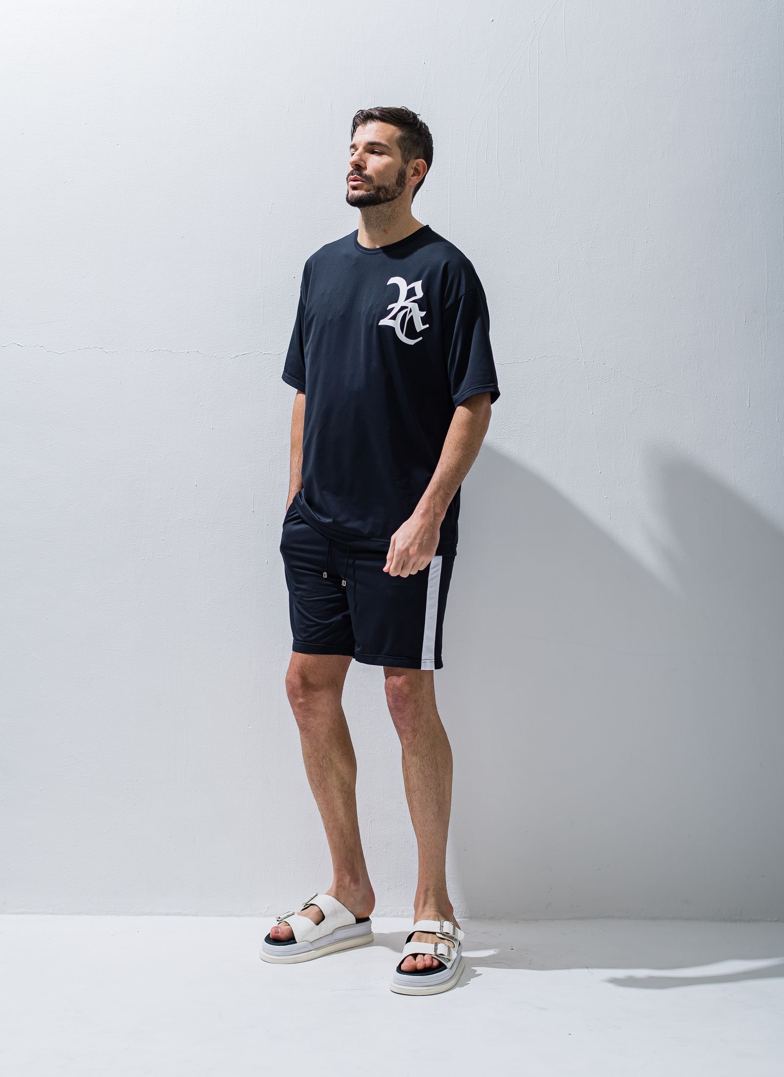 RC ROGO MESH LOOSE TEE / RC28-T-004 / メッシュビッグTシャツ / ブラック※