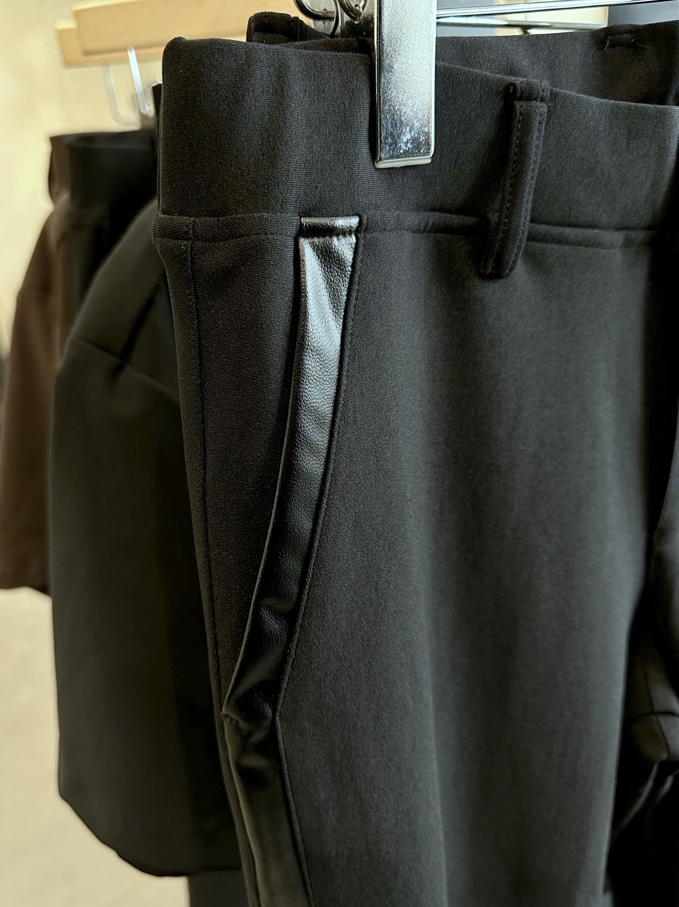 TUXEDO EASY PANTS / OR2-ST-009 / レザーラインイージーパンツ / ブラック