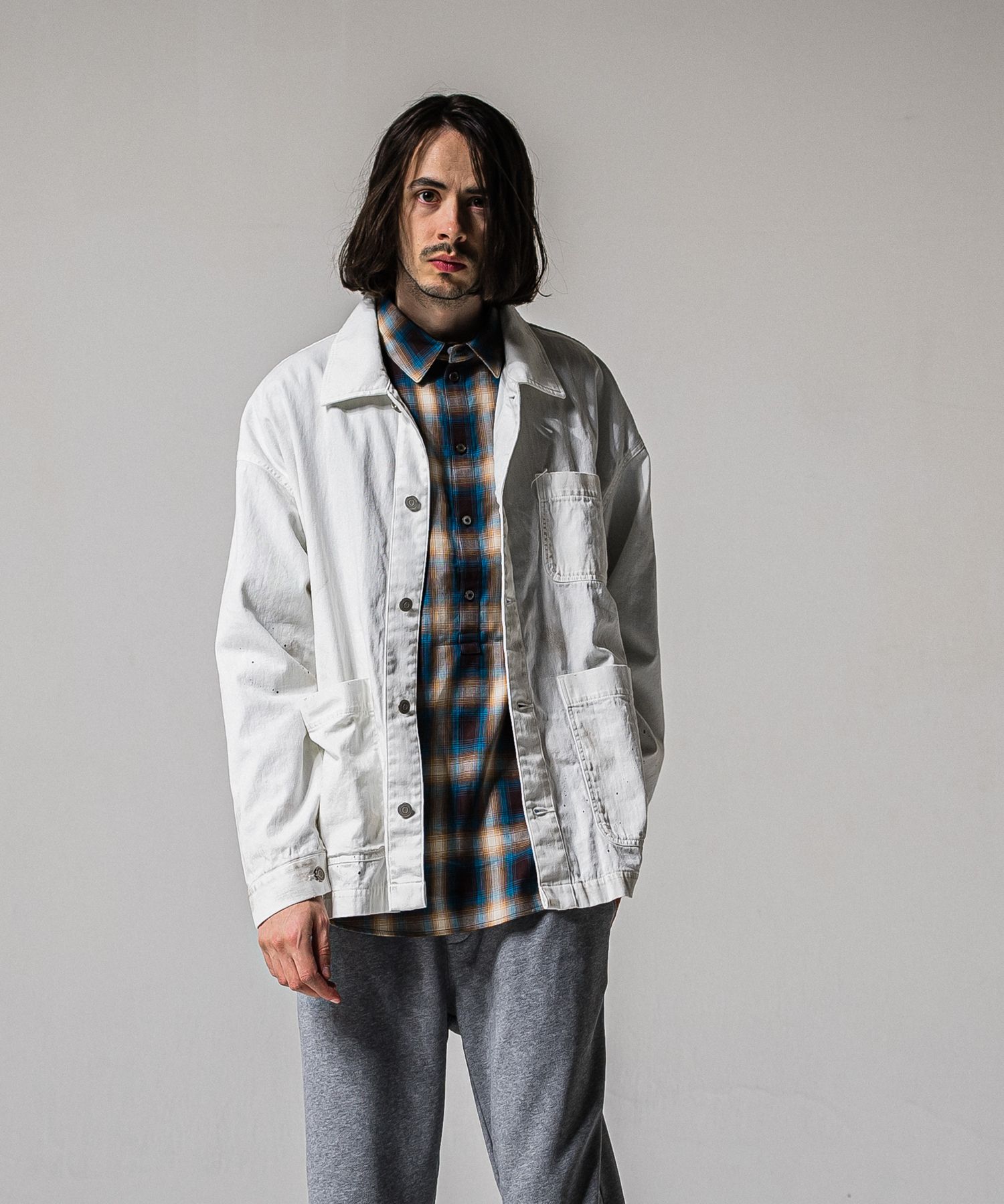 RC CAVER ALL / RC39-JK-004 / デニムカバーオール / ホワイト (2月中旬入荷予定)