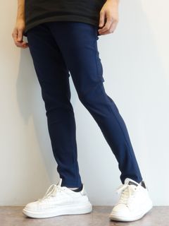 CHRIS EASY TUCK PANTS / RC25-ST-016T / リップルイージータックパンツ / ネイビー