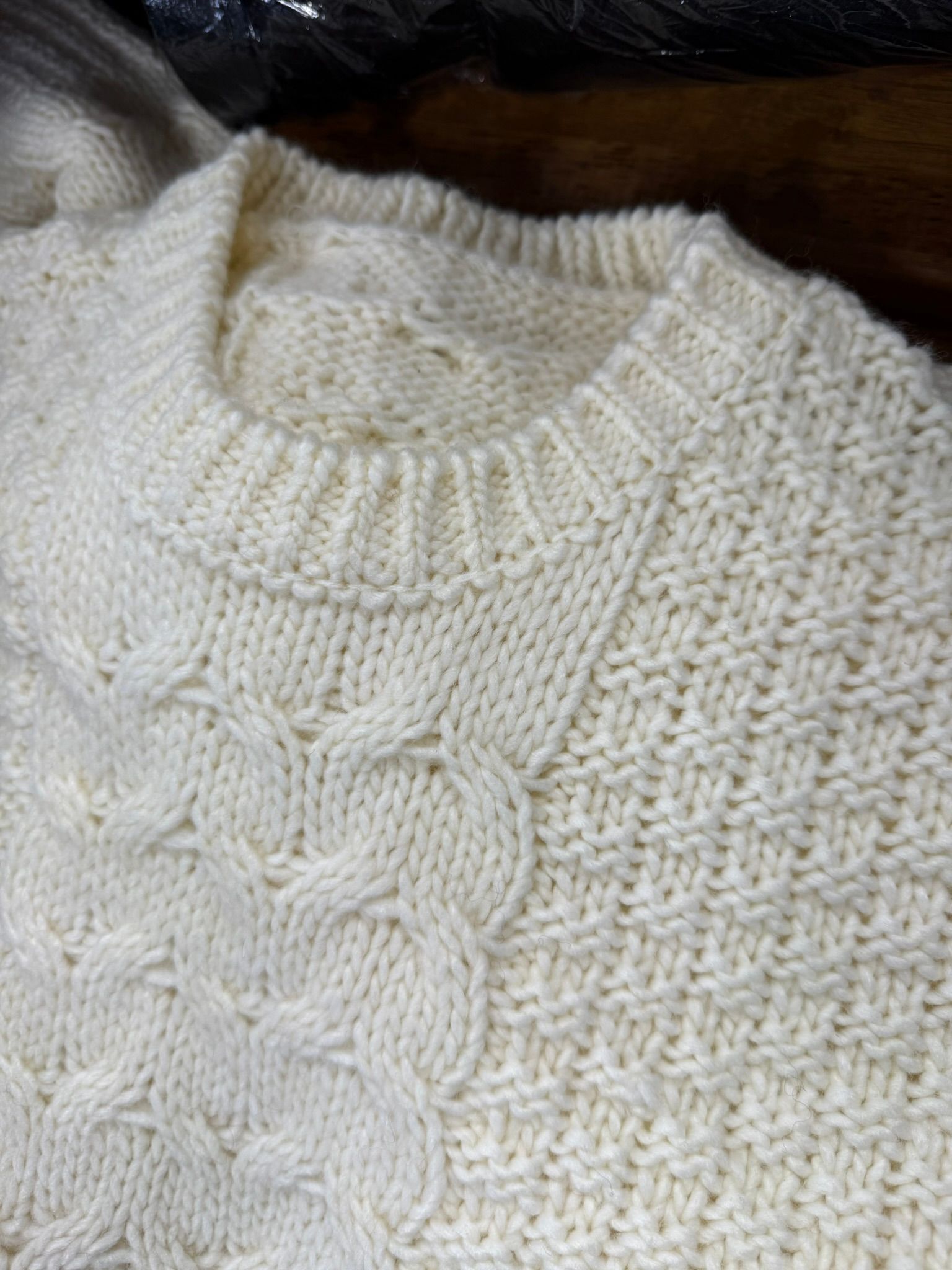 CABLE LAW SWEATER / RC42-K-002 / ケーブルニット / オフホワイト (10月下旬入荷予定)