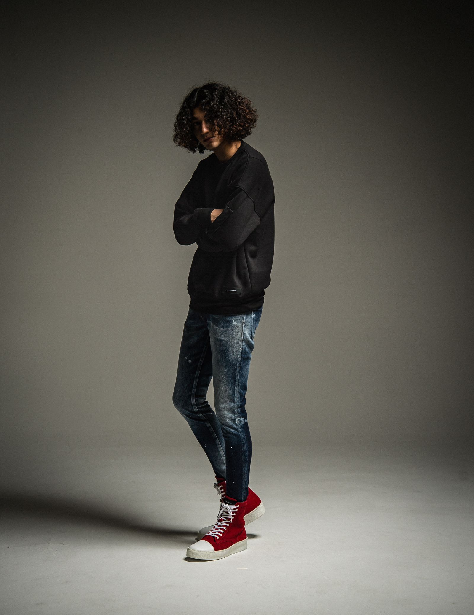 VELOURS FLEECE DROP TRAINER / RC22-C-004 / フリーストレーナー