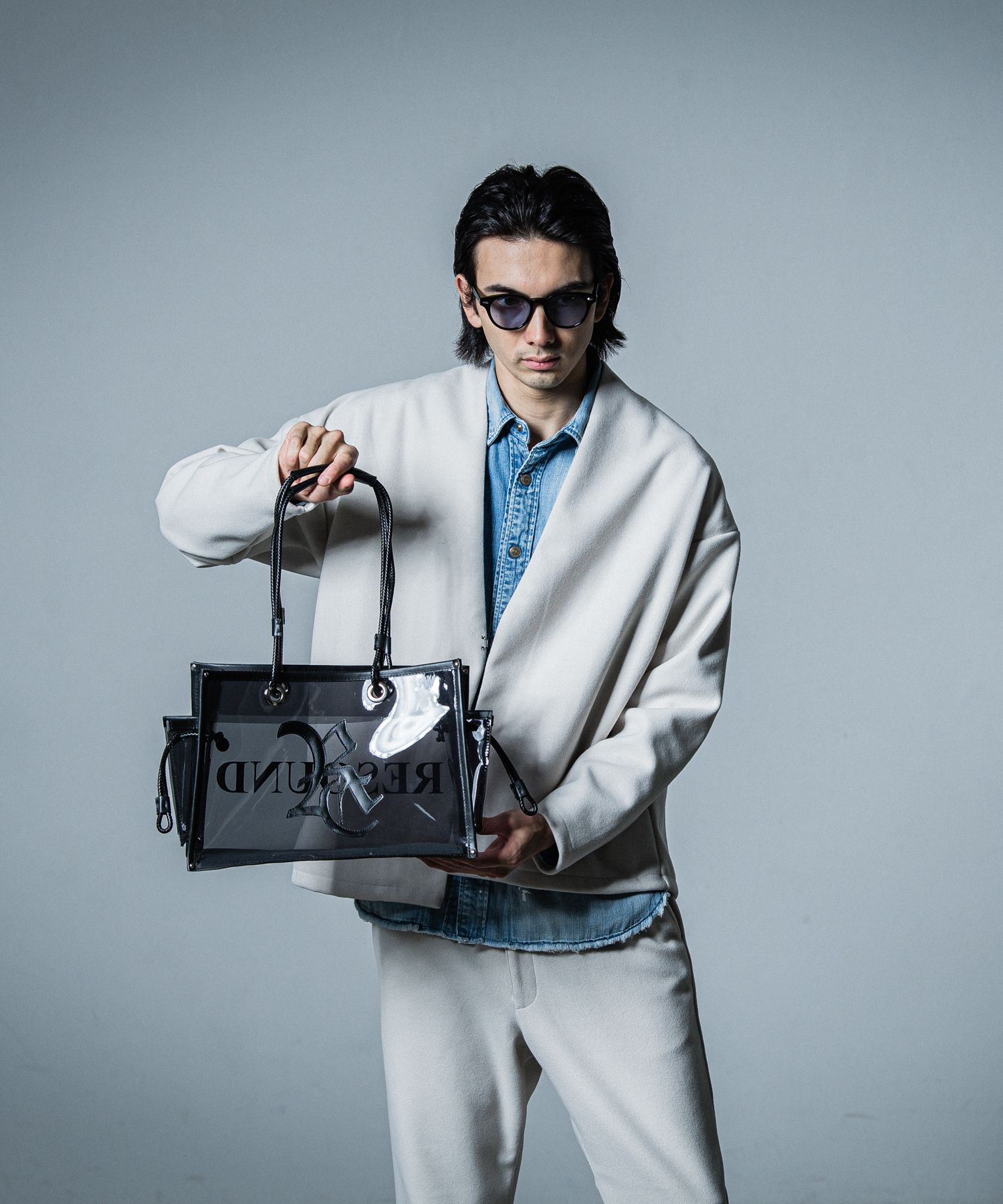 RESOUND CLOTHING - vermilion×RESOUND PVC TOTE BAG / RC33-BAG