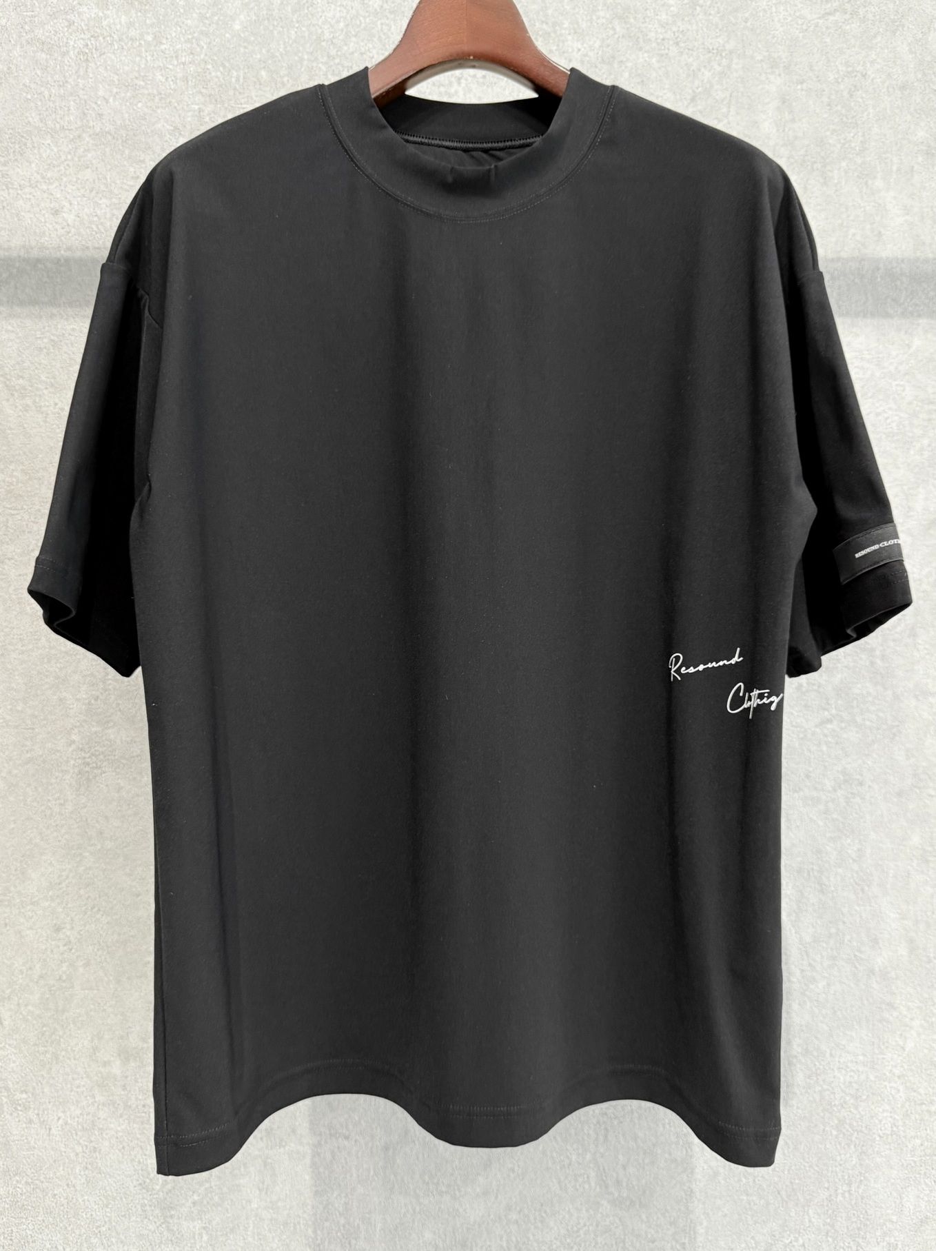 SIDE RC OVER TEE / RC39-T-004 / サイドロゴナイロンビッグTシャツ / ブラック