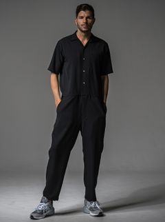 RAGE TWILL HALF ALL IN ONE / DP1-TN-001 / 半袖シャツオールインワン / ブラック (3月中旬入荷予定)