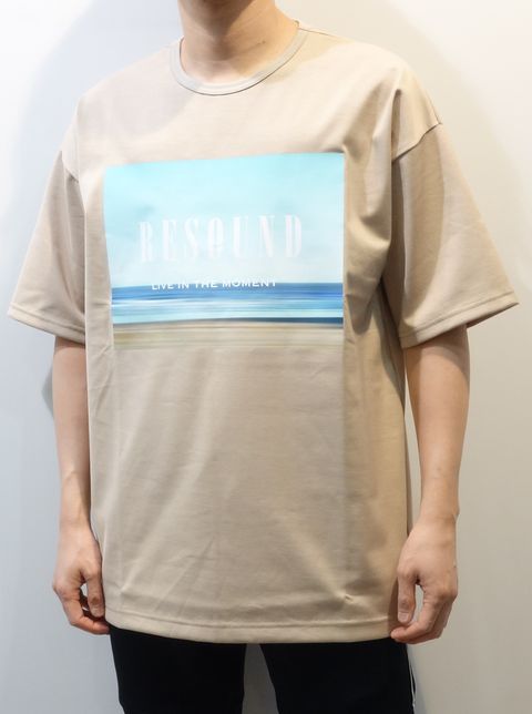 WEST BEACH PHOTO LOOSE TEE / RC23-T-002 / フォトプリントビッグTシャツ