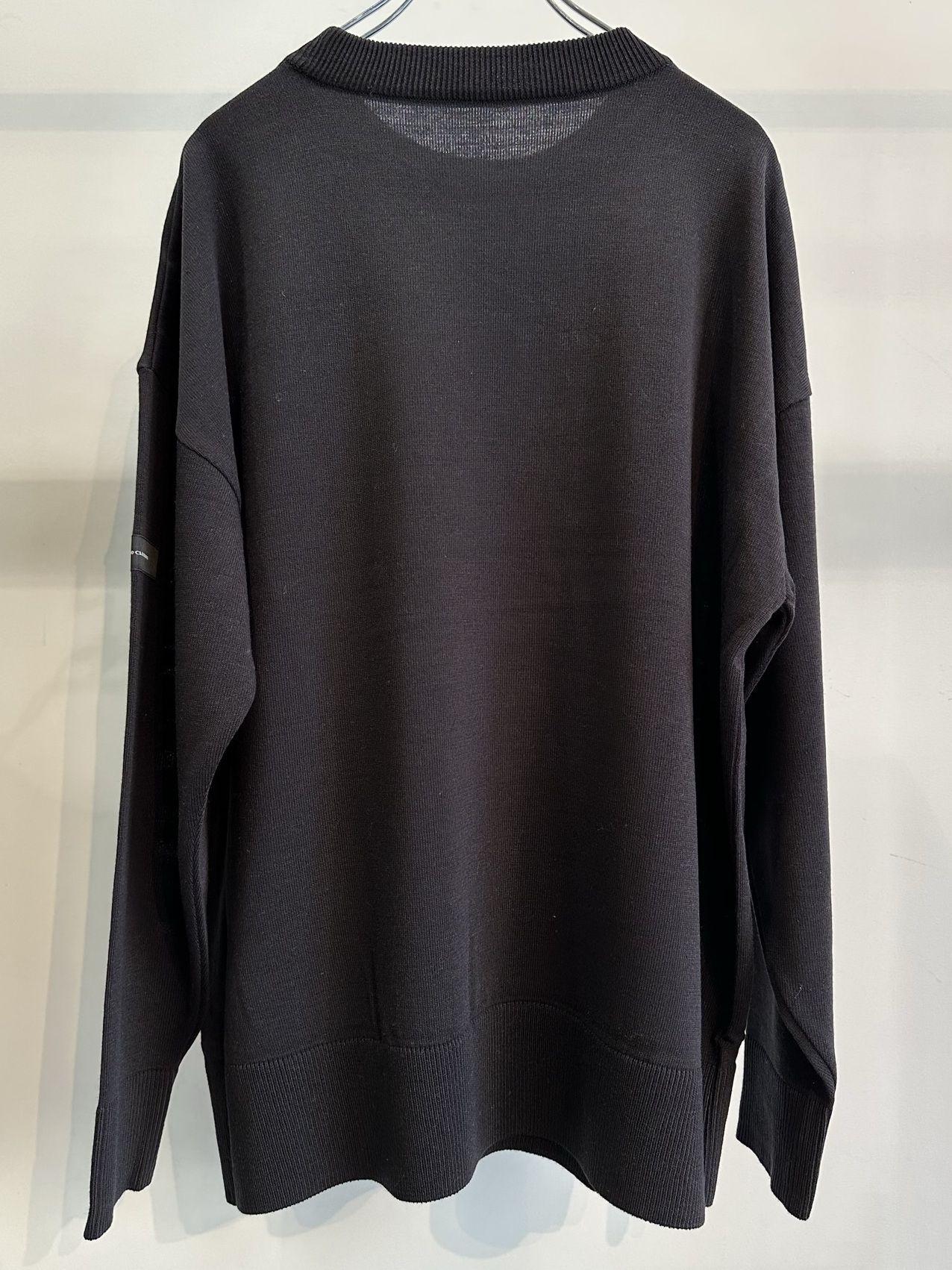 POCKET OVER SWEATER / RC30-K-002 / ポケットルーズニット / ブラック