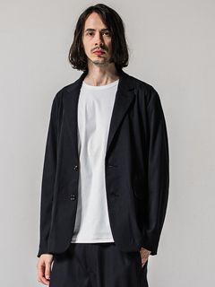 GARY LOOSE JACKET / RC39-JK-001 / サテンルーズテーラードジャケット / ブラック (2月下旬入荷予定)