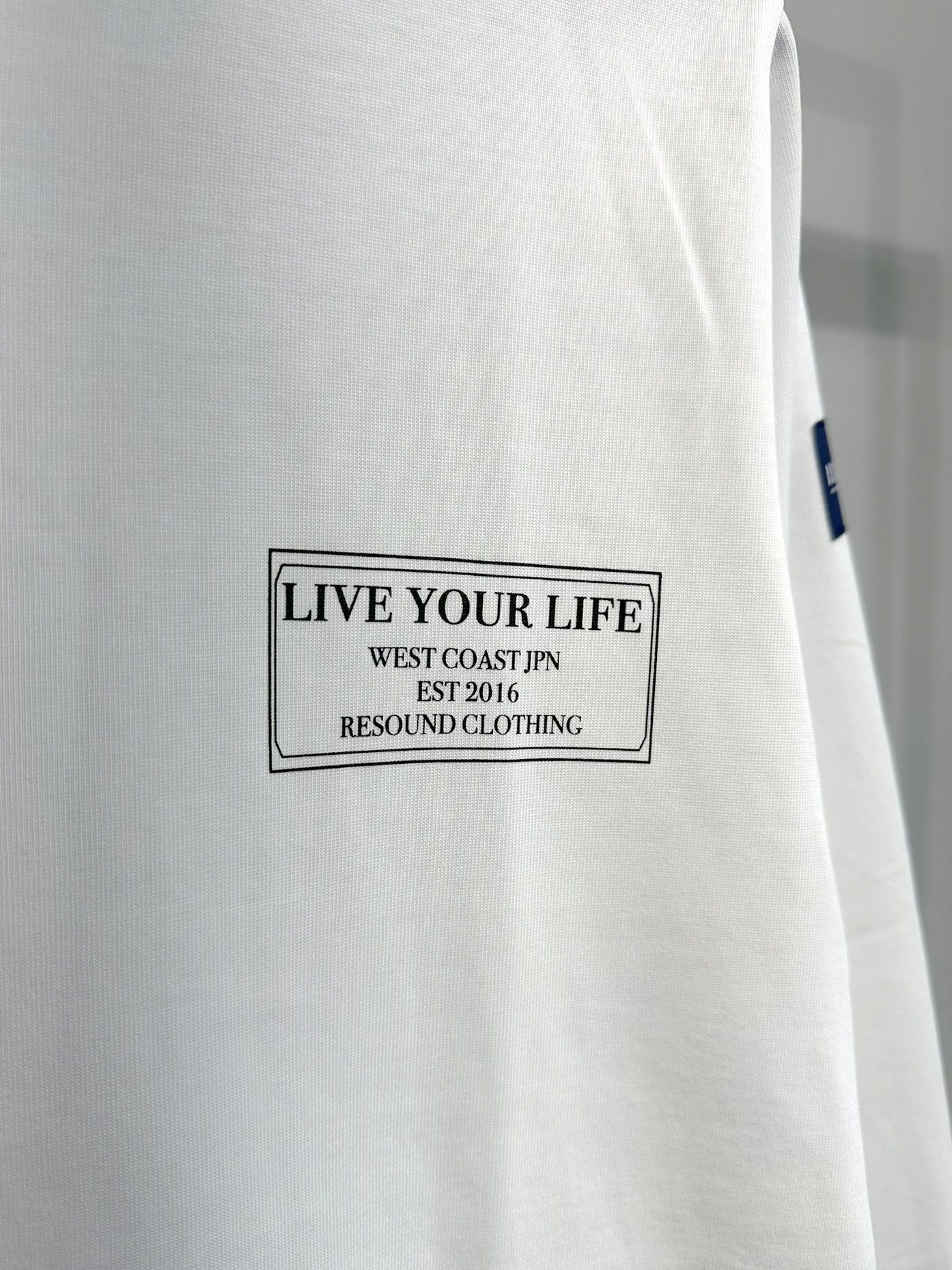 CREW LONG SLEEVE TEE / RC33-T-002 / バックプリント長袖Tシャツ / ホワイト