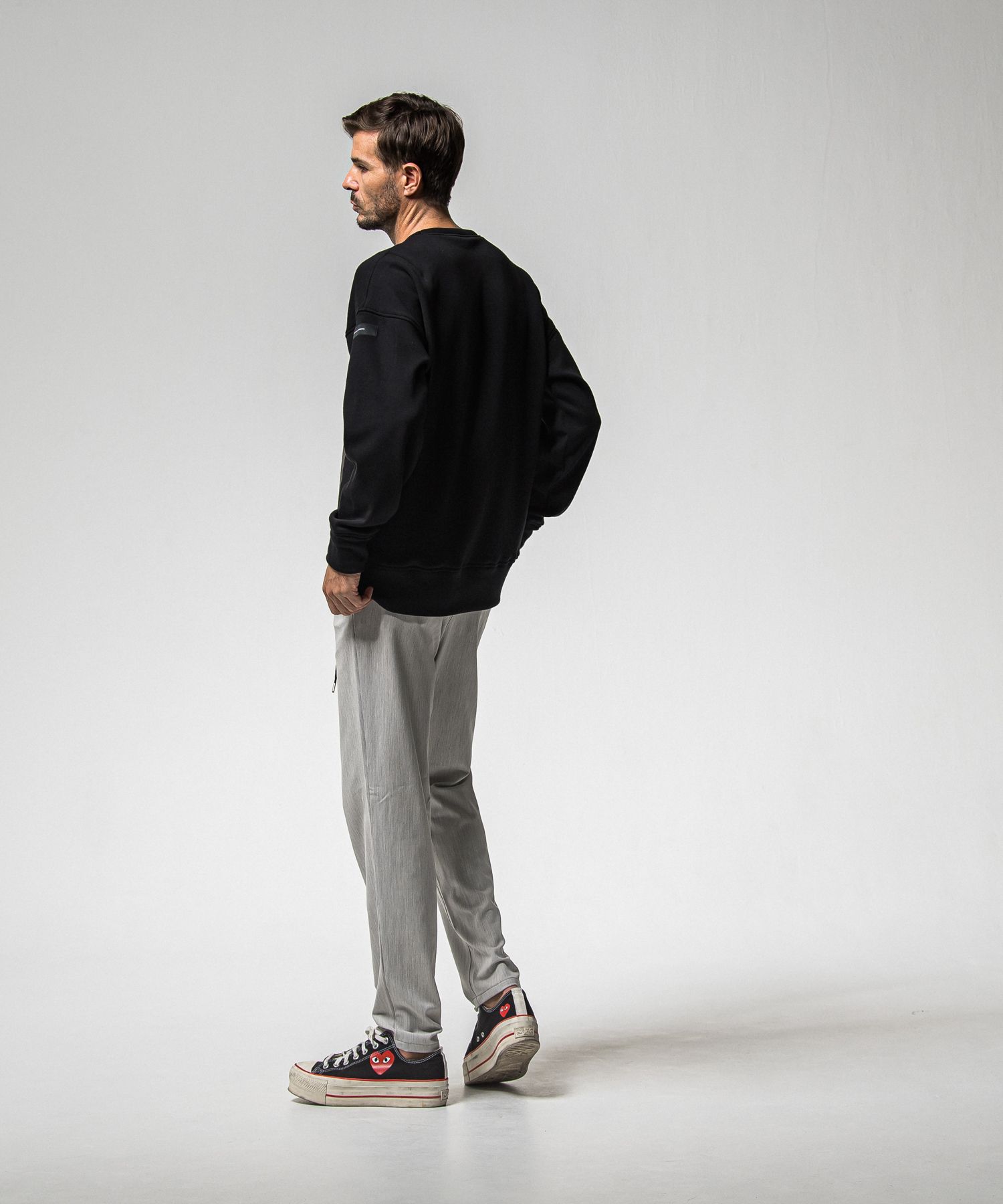 【FRIDAYコラボ】 FRIDAY OLD COVER VELOURS FLEECE TRAINER / RCF1-C-002 / 裏起毛FRIDAYオールドカバートレーナー / ブラック (11月上旬入荷予定)