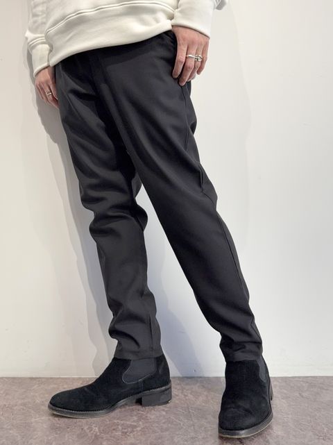 PAT WIDE EASY PANTS / RC35-ST-036 / ワイドテーパードパンツ / ブラック