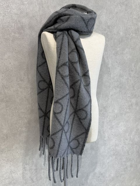 AOP BRUSHED HW SCARF / 4D8072G / N3Z(グレー)