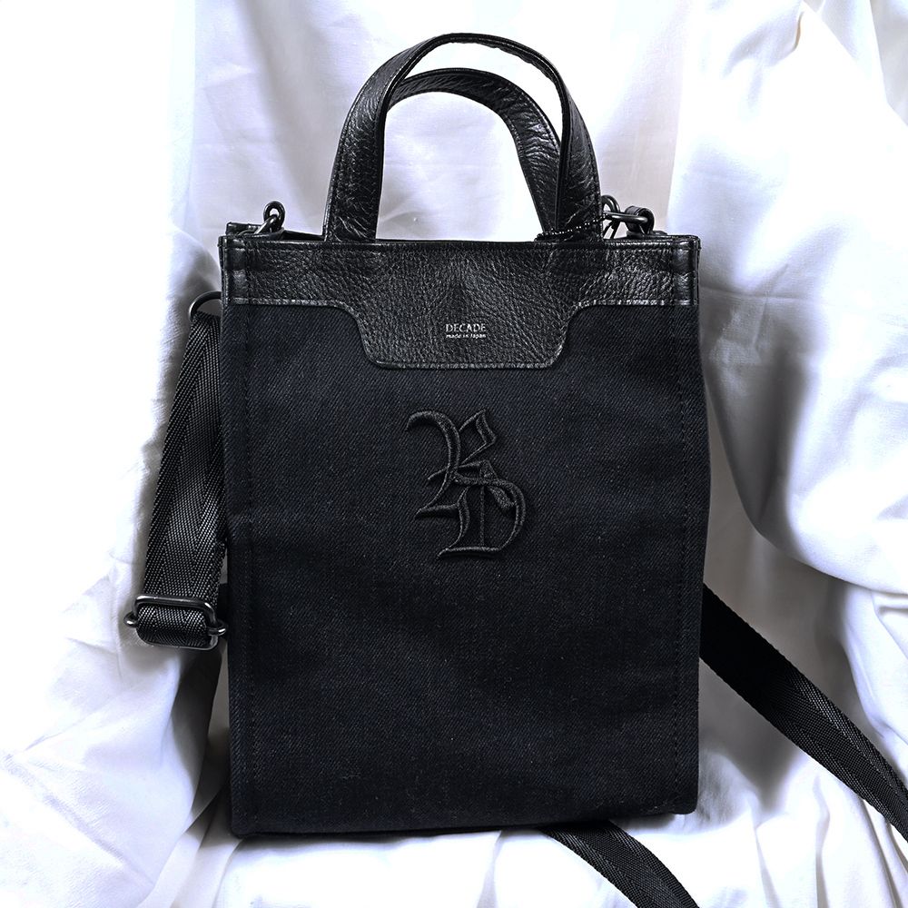 DENIM MINI TOTE BAG / RC41-BAG-001RD / デニムミニトートショルダーバッグ / ブラック (8月下旬入荷予定)