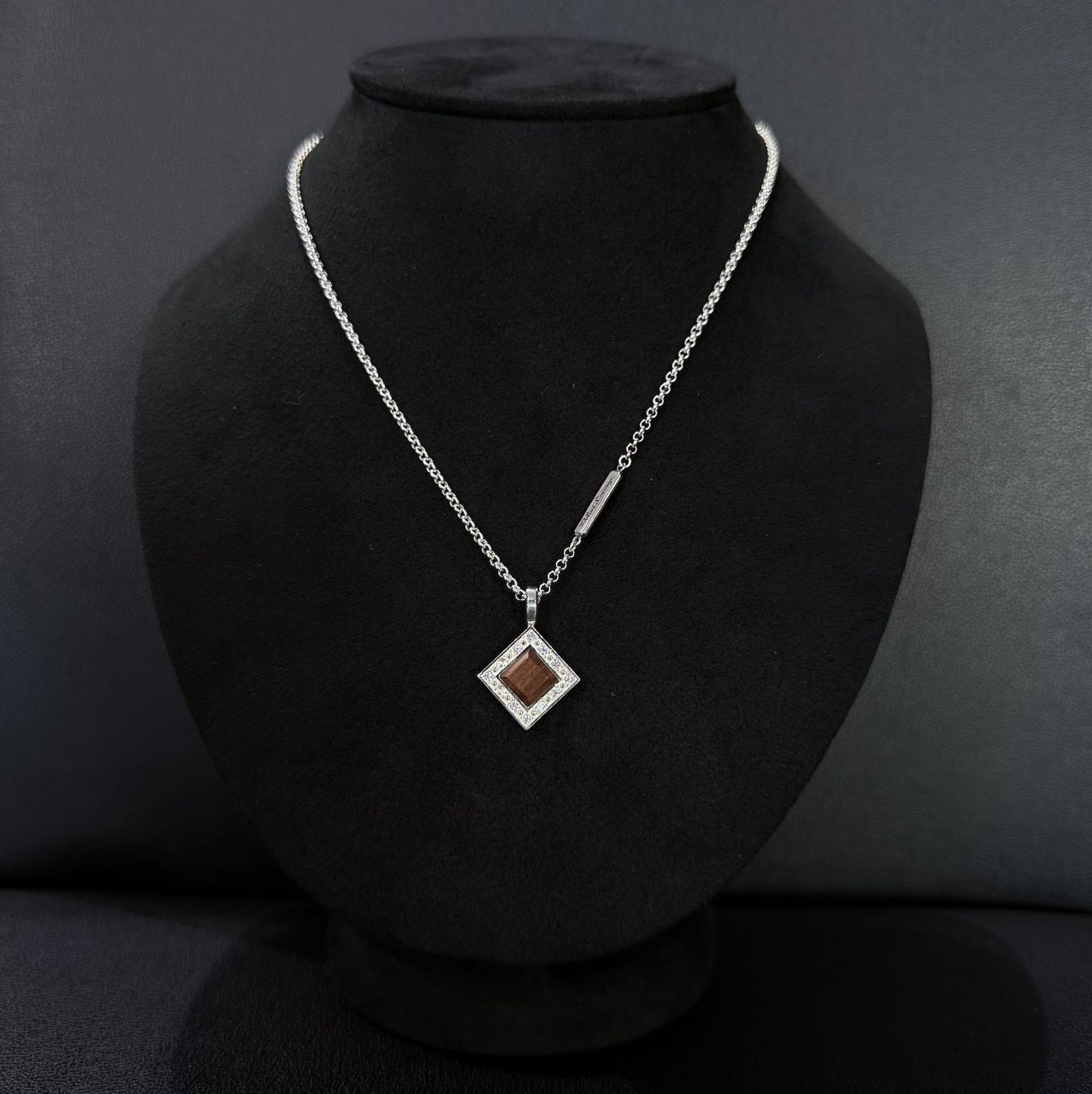 エタニティスクエアウッドペンダント(パオロッサ) / VLP173W-PA / ネックレス