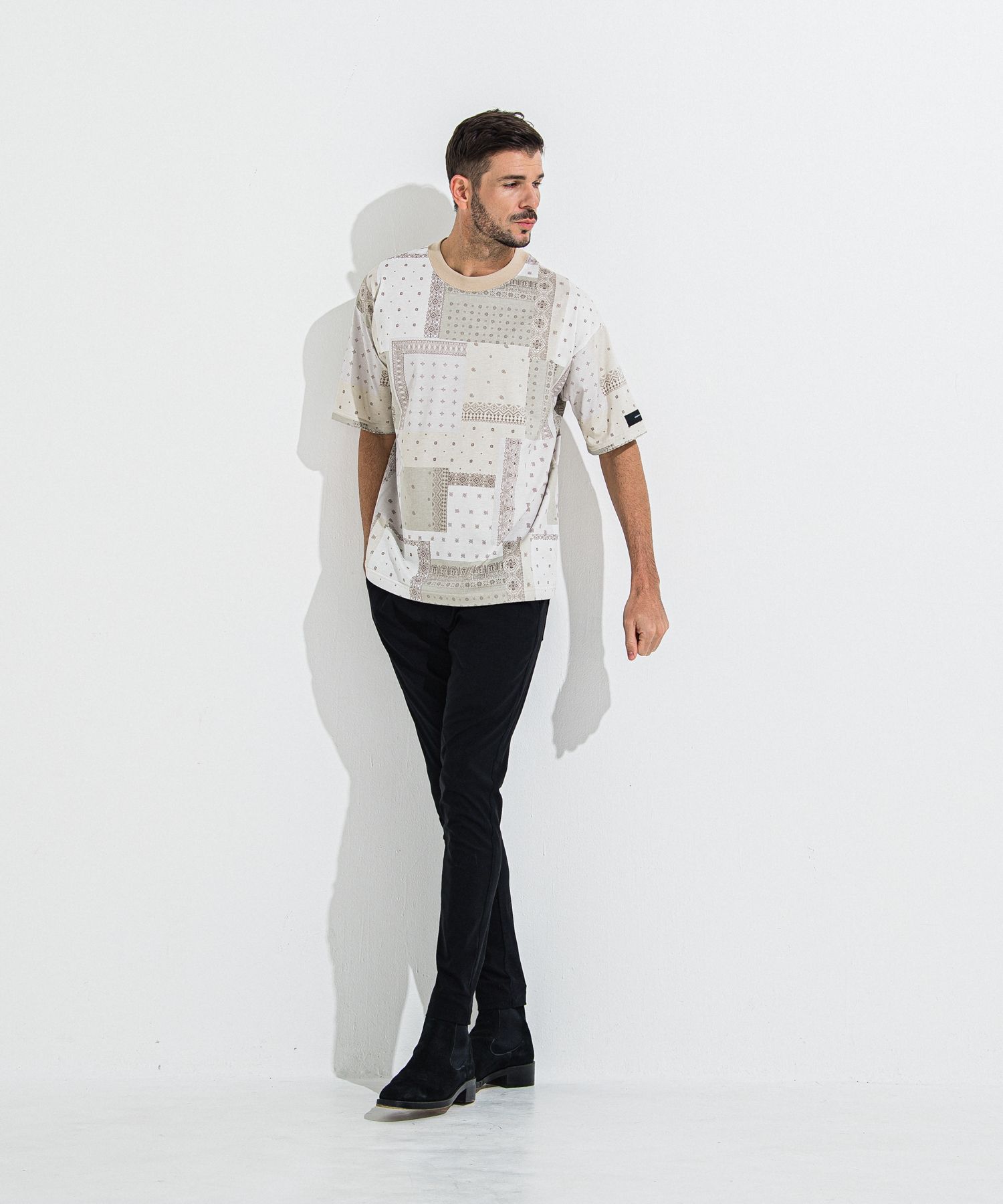 CHRIS EASY TUCK  PANTS / RC36-ST-016T / ナイロンイージータックパンツ / ブラック