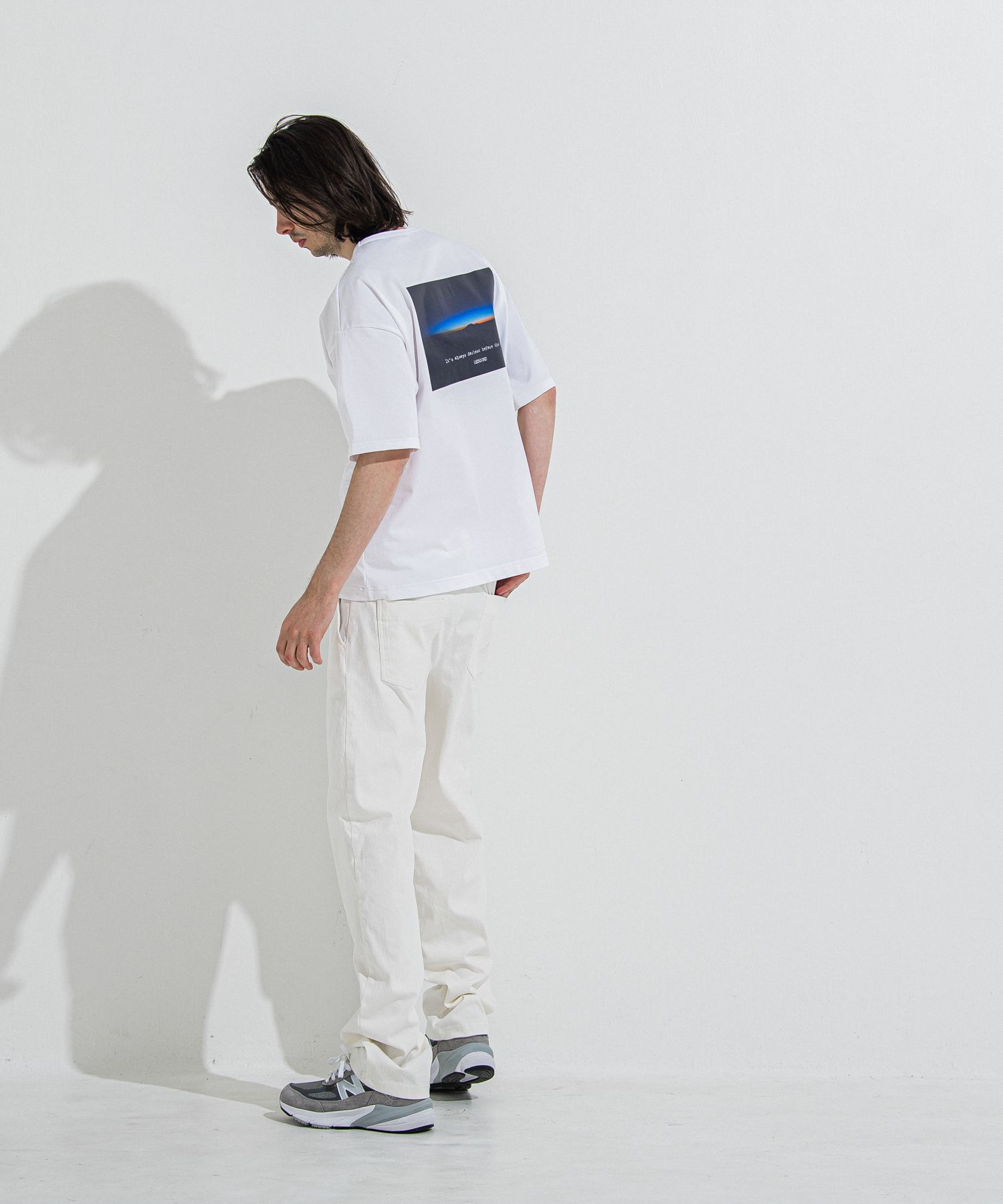 DENIM JERSEY WIDE PT / RC36-ST-016WTD / ライトオンスデニムジャージワイドパンツ / ホワイト