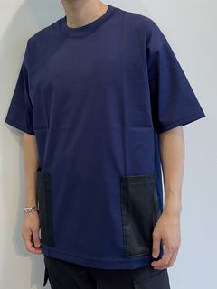 SIDE POCKET OVER TEE / RC28-T-005 / サイドポケットビッグTシャツ / ネイビー