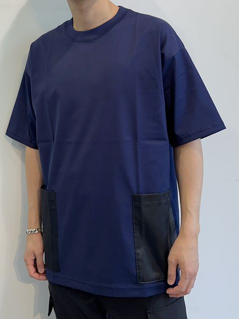 SIDE POCKET OVER TEE / RC28-T-005 / サイドポケットビッグTシャツ / ネイビー