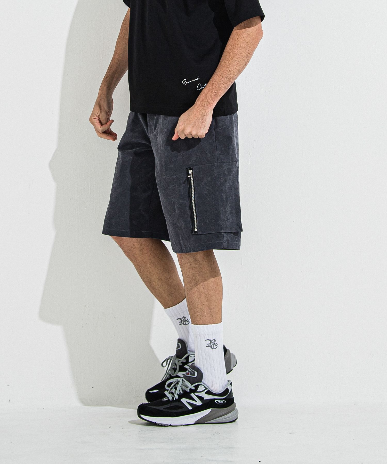 DAVID CARGO HALF PANTS / RC36-HP-007 / ミリタリーカーゴハーフパンツ / ヴィンテージブラック