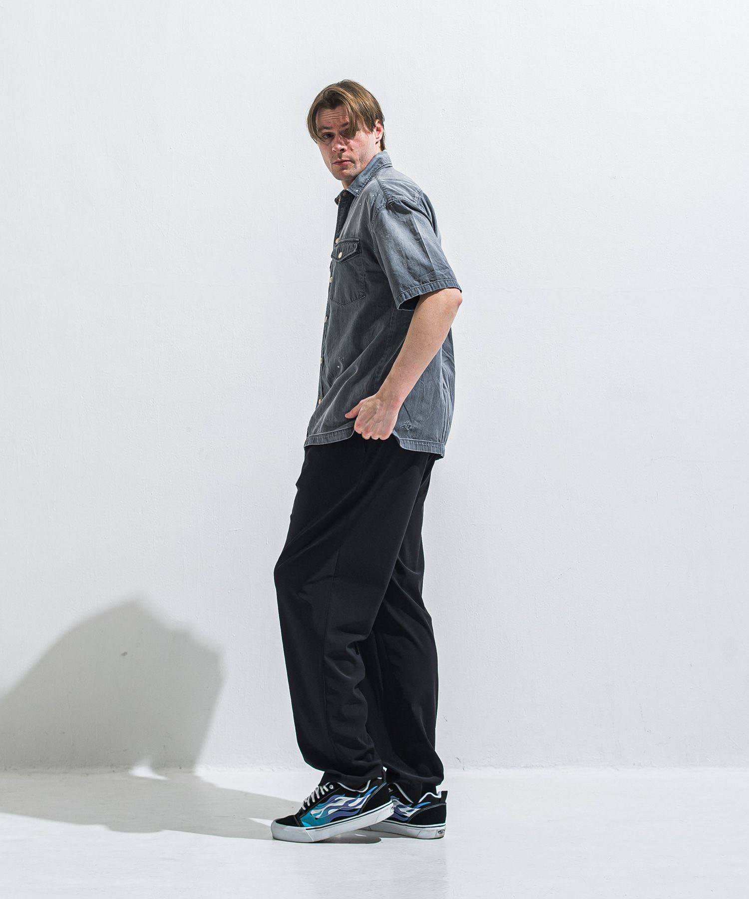 BEN PANTS / RC40-ST-038 / スーパーワイドパンツ / ブラック (5月中旬入荷予定)