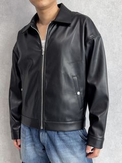 LEATHER SP JK / RC41-JK-005 / エコレザーシングルライダース / ブラック