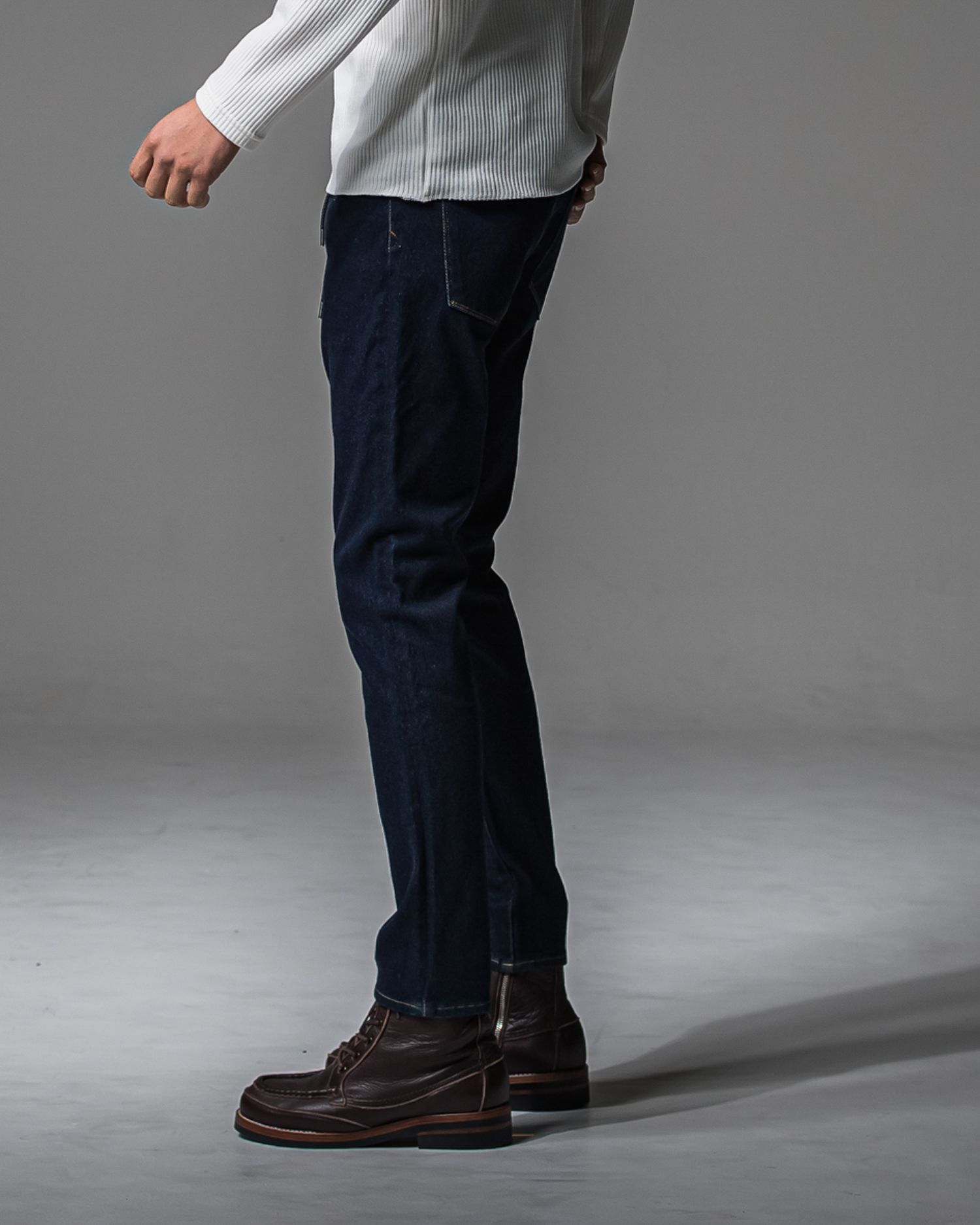 MICK DENIM JERSEY / BASIC-ST-020 / デニムジャージテーパードパンツ / インディゴワンウォッシュ (9月上旬入荷予定)