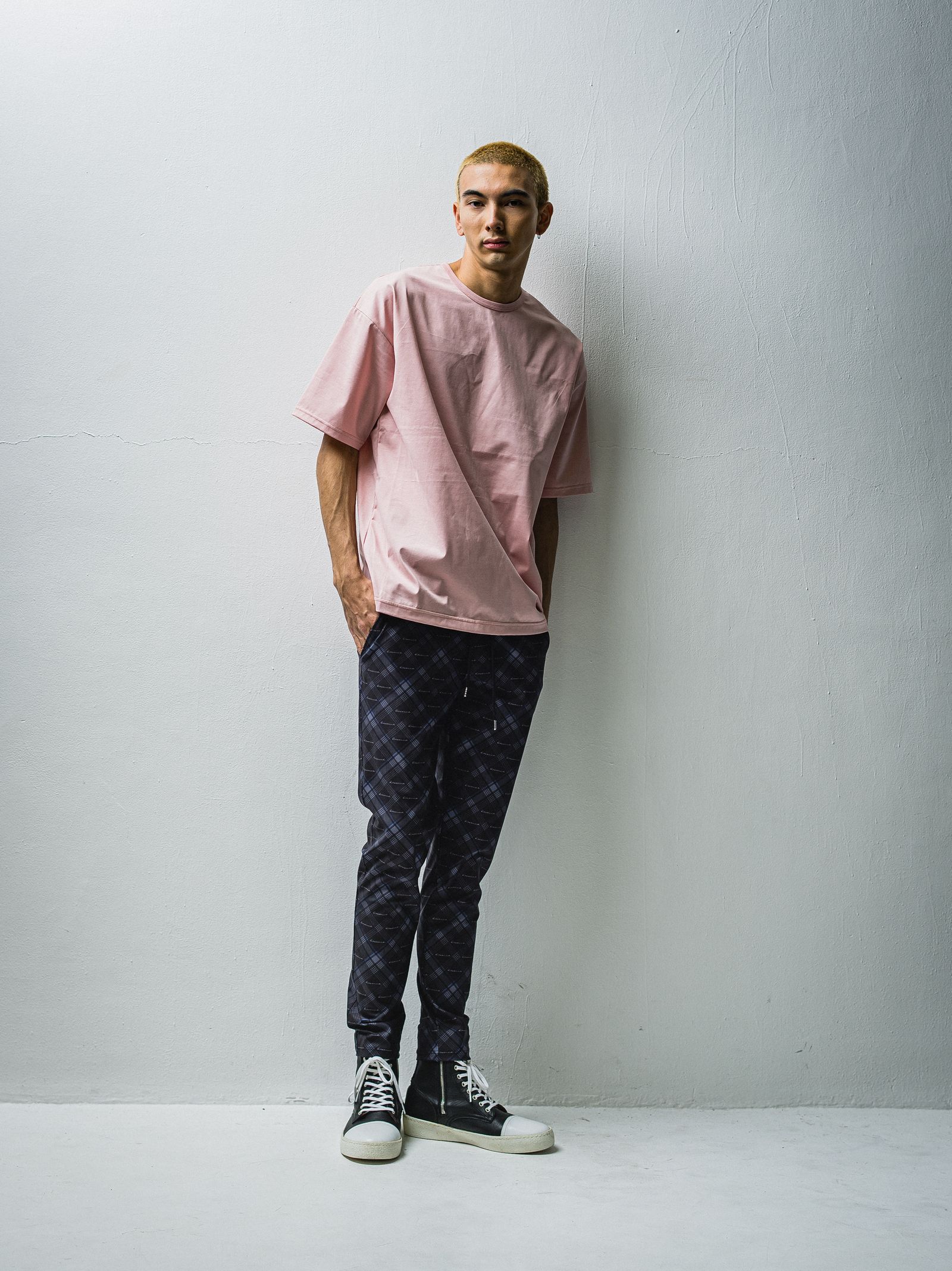 CHRIS EASY PANTS / RC27-ST-016 / チェックイージーパンツ / チェックブラック