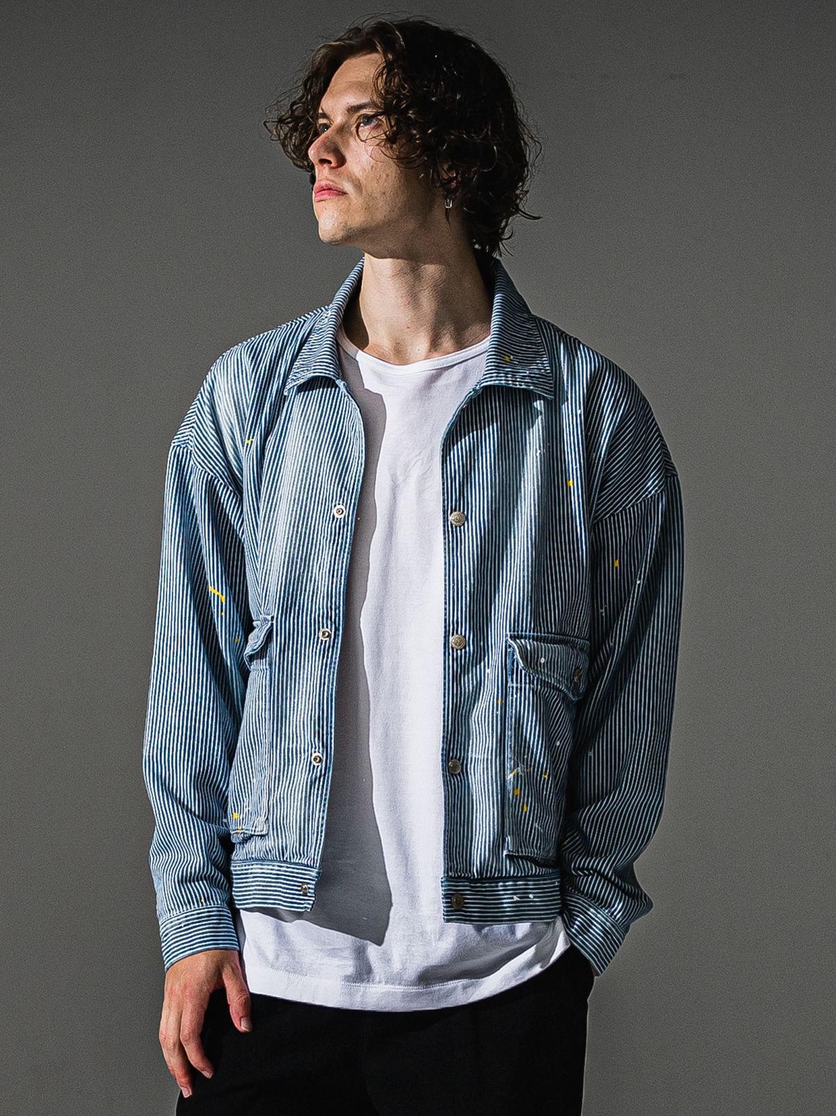 LDENIM AG FLIGHT JACKET / RC41-JK-001 / デニムフライトジャケット / ヒッコリー (8月中旬入荷予定)