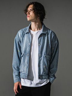 LDENIM AG FLIGHT JACKET / RC41-JK-001 / デニムフライトジャケット / ヒッコリー (8月中旬入荷予定)