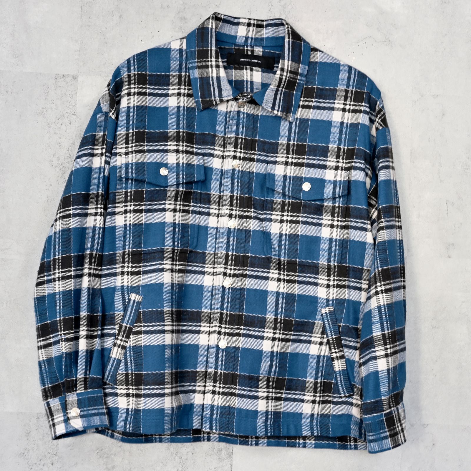 OLD SLABL CHECK JK / RC42-JK-005 / チェックCPOジャケット / ブルー (12月下旬入荷予定)