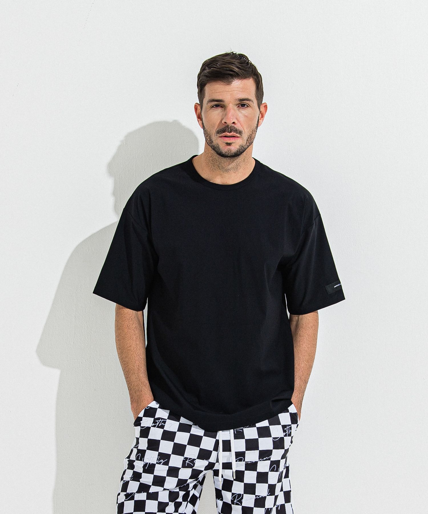 NYLON OVER T / RC36-T-003 / ナイロンビッグTシャツ / ブラック