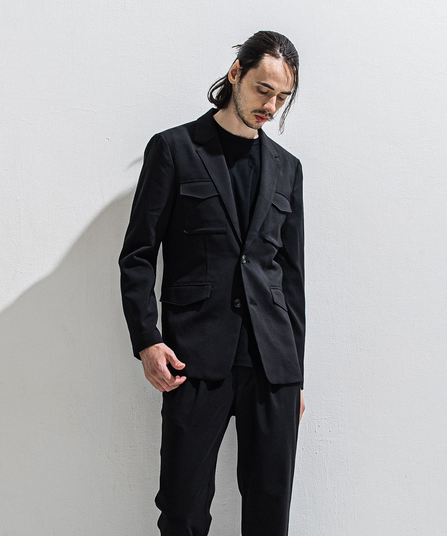 PS-65 JACKET / DP1-JK-002 / ミリタリーテーラードジャケット / ブラック (2月中旬入荷予定)