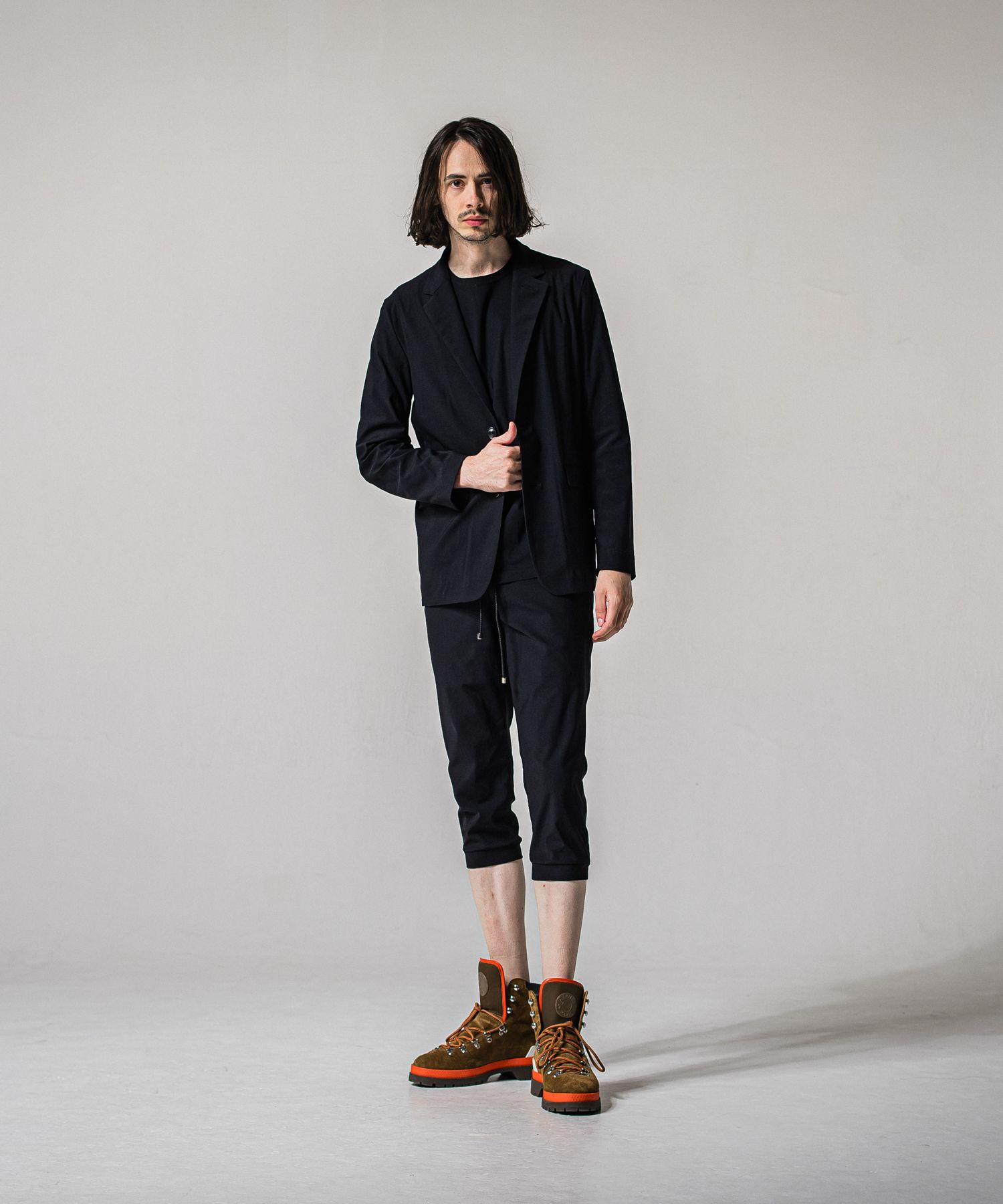 GARY LOOSE JACKET / RC39-JK-001 / ナイロンルーズテーラードジャケット / ナイロンブラック (2月下旬入荷予定)