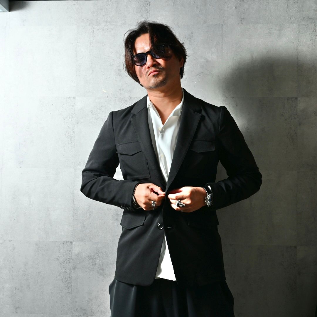 PS-65 JACKET / DP1-JK-002 / ミリタリーテーラードジャケット / ブラック (2月中旬入荷予定)