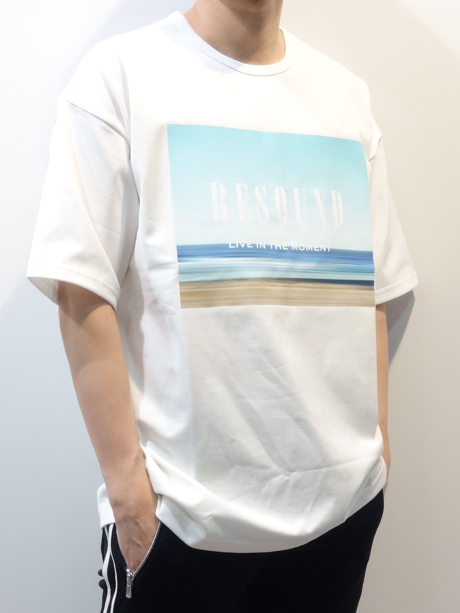 WEST BEACH PHOTO LOOSE TEE / RC23-T-002 / フォトプリントビッグTシャツ※