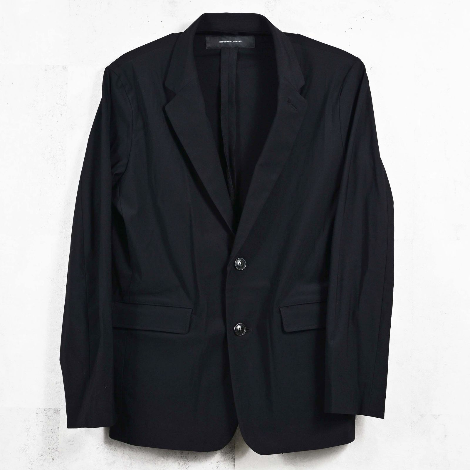 GARY LOOSE JACKET / RC39-JK-001 / ナイロンルーズテーラードジャケット / ナイロンブラック (2月下旬入荷予定)