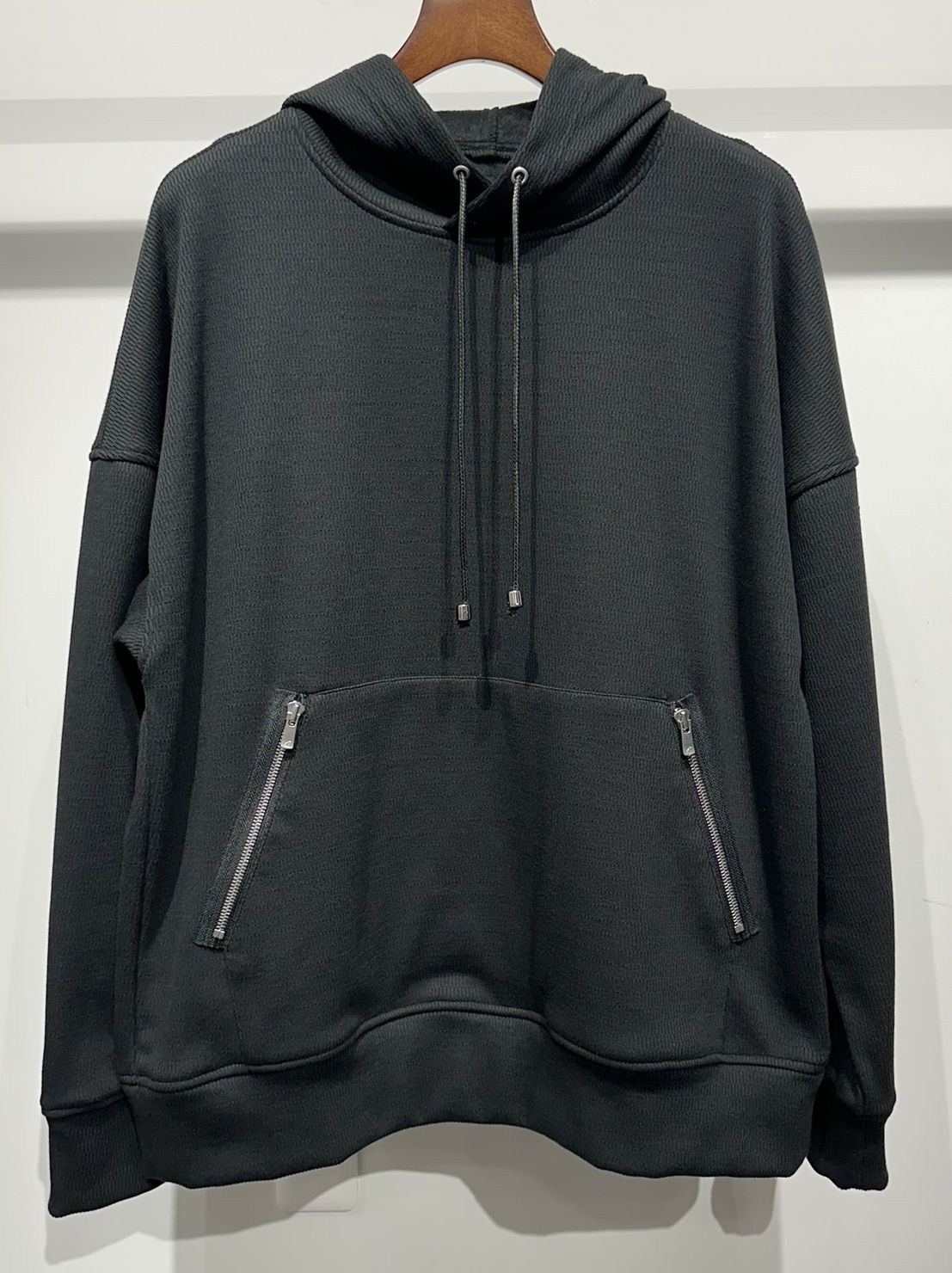 SHAGGY FLEECE THERMAL PULLOVER HOODIE / RC34-C-003 / 裏起毛サーマルパーカー / ブラック