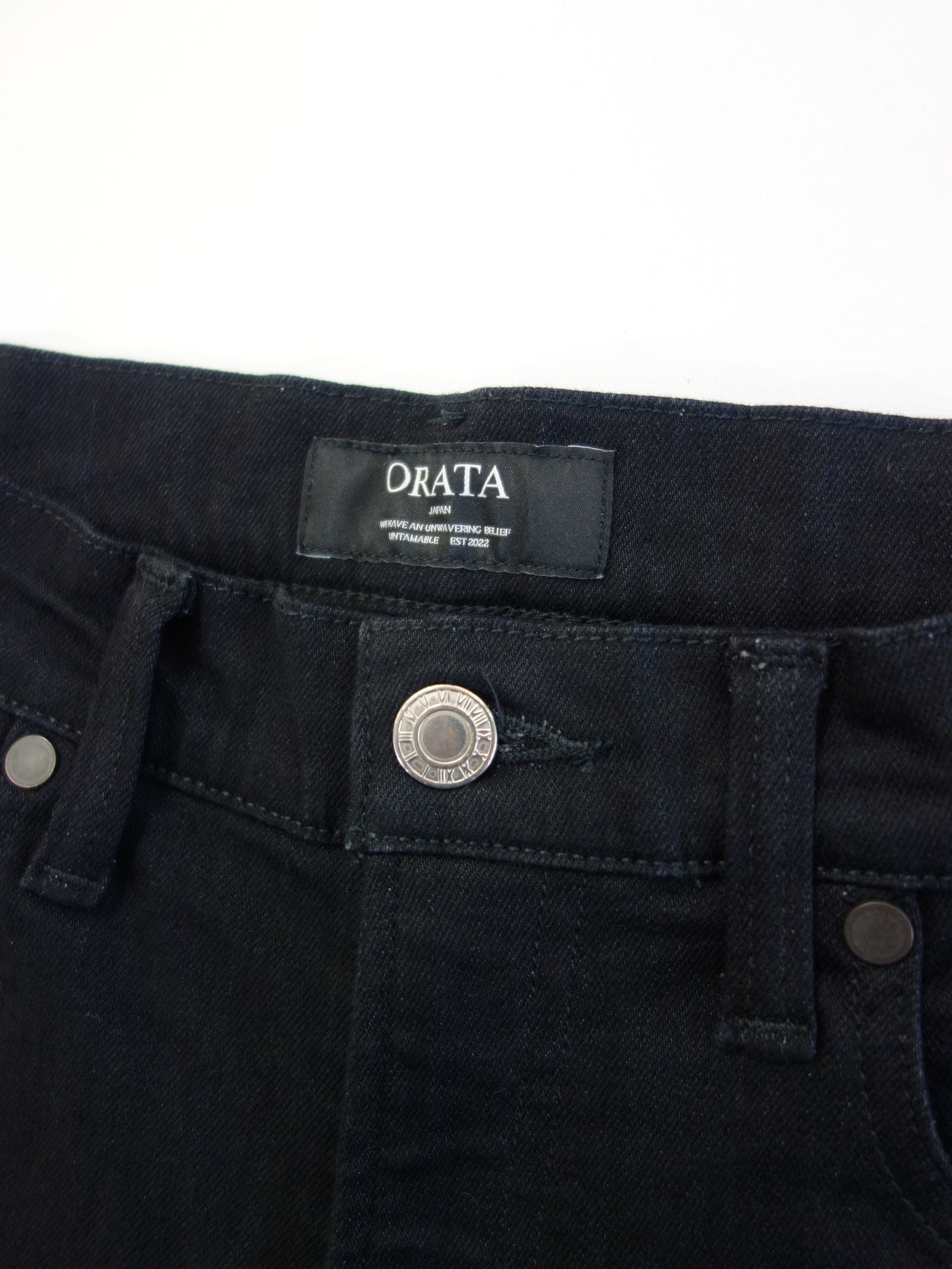 OR SKINNY JEANS / OR2-SK-002 / スキニーデニム / ブラックワンウォッシュ (7月中旬入荷予定)