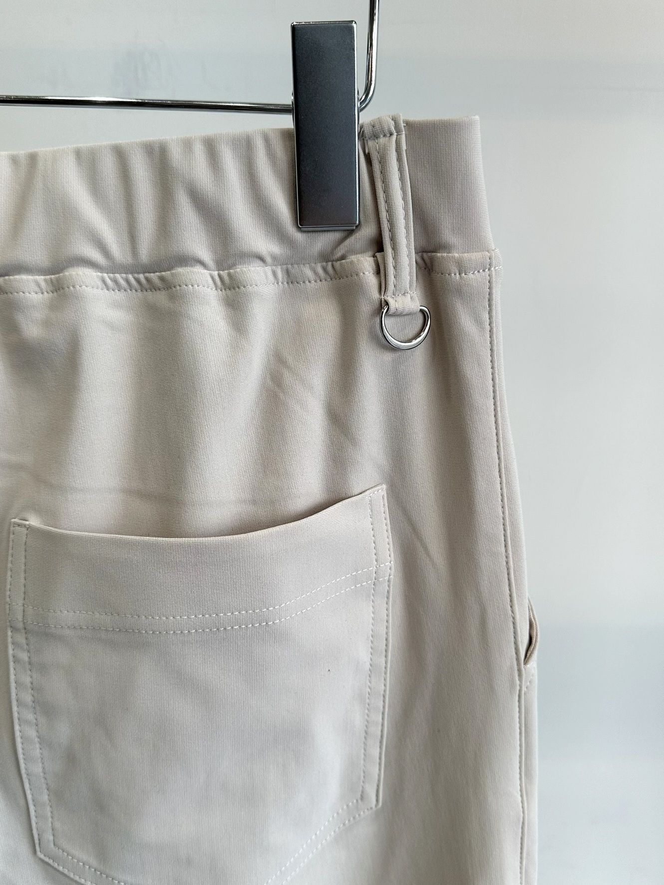 CHRIS EASY WIDE PANTS / RC31-ST-016W / ナイロンワイドパンツ / グレージュ