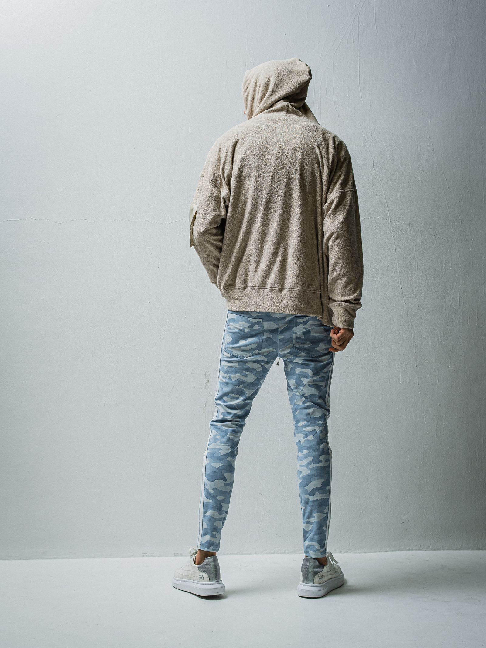 WEST PILE ZIP LOOSE HOODIE / RC27-C-008 / パイルジップパーカー / ベージュ※