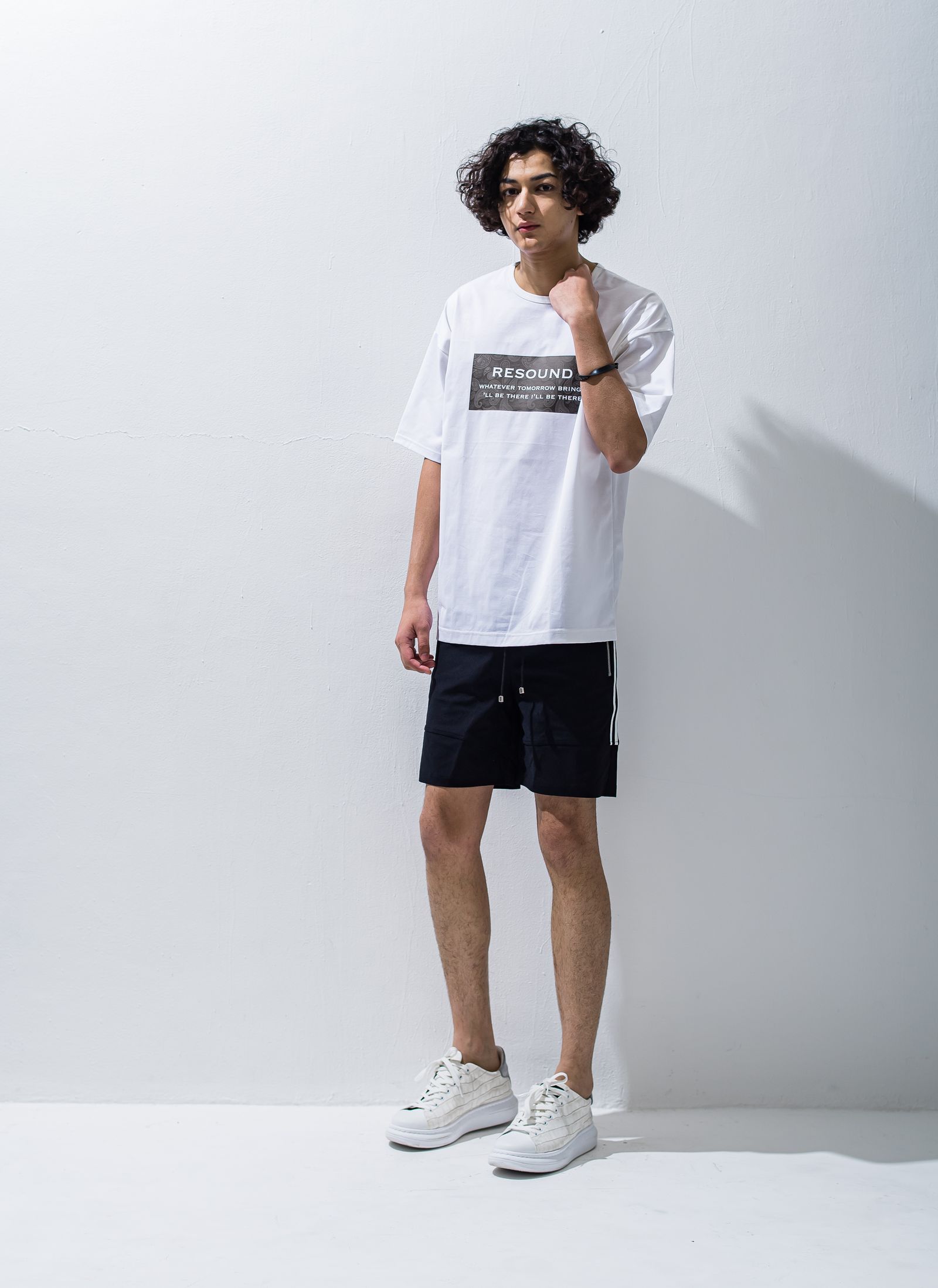 BANDANA BOX ROGO OVER TEE / RC28-T-003 / ボックスロゴビッグTシャツ / ホワイト