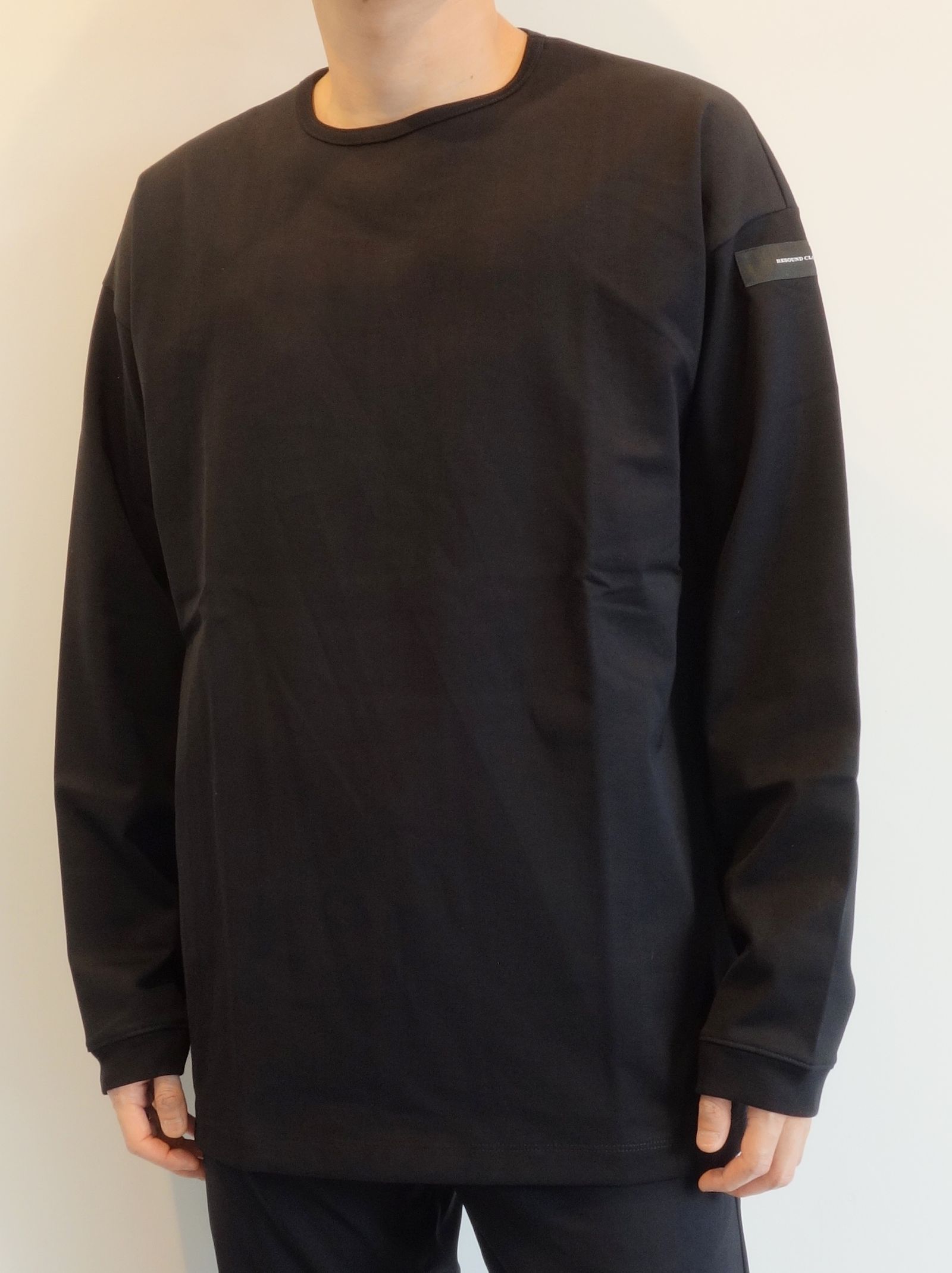 BACK ID ROGO LONG SLEEVE / RC25-T-001 / バックロゴビッグロングTシャツ / ブラック